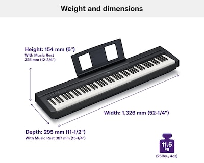 Foto 7 | Teclado Musical Yamaha P45B 88 Teclas