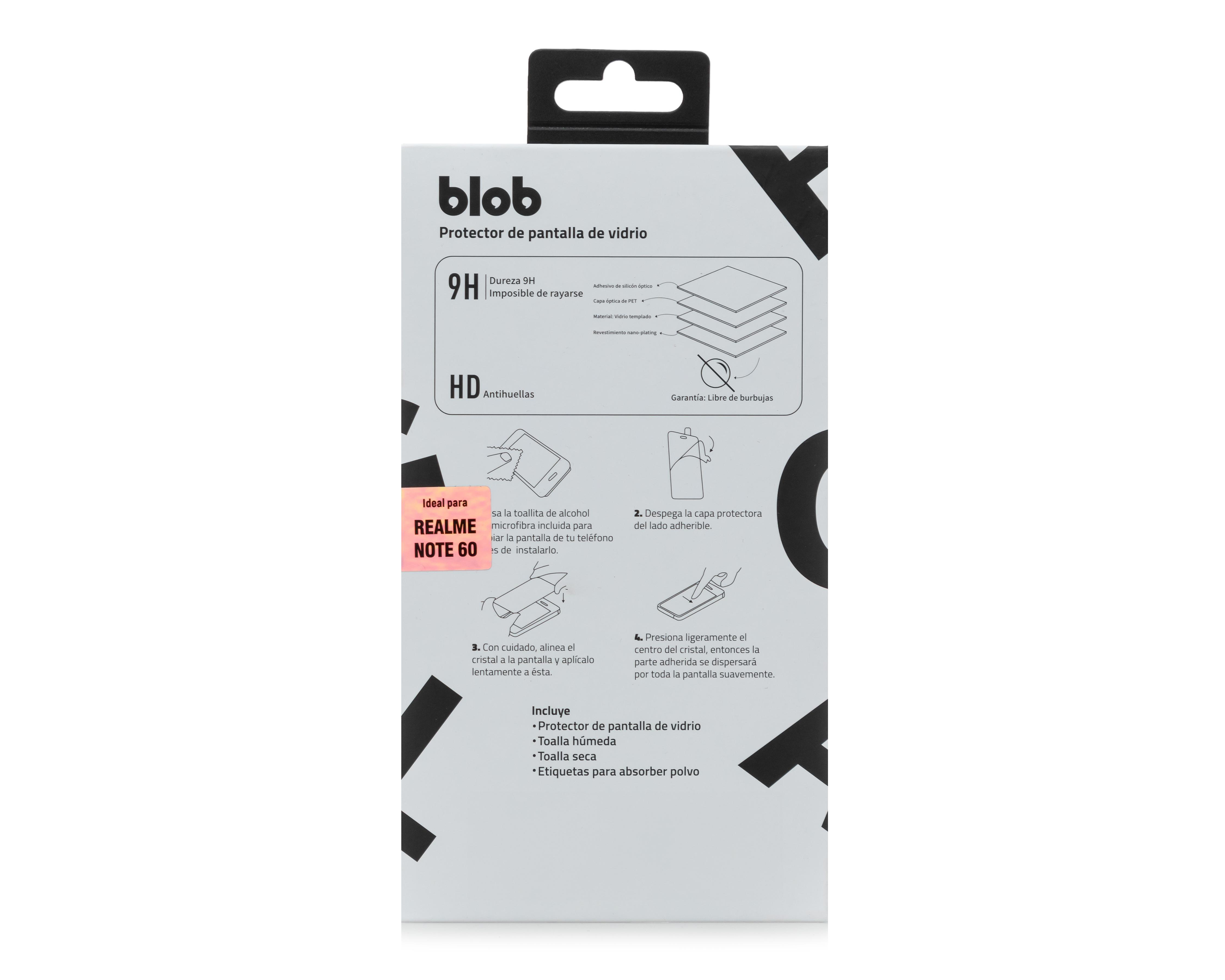 Foto 3 pulgar | Protector de Pantalla de Vidrio Templado Blob para Realme Note 60