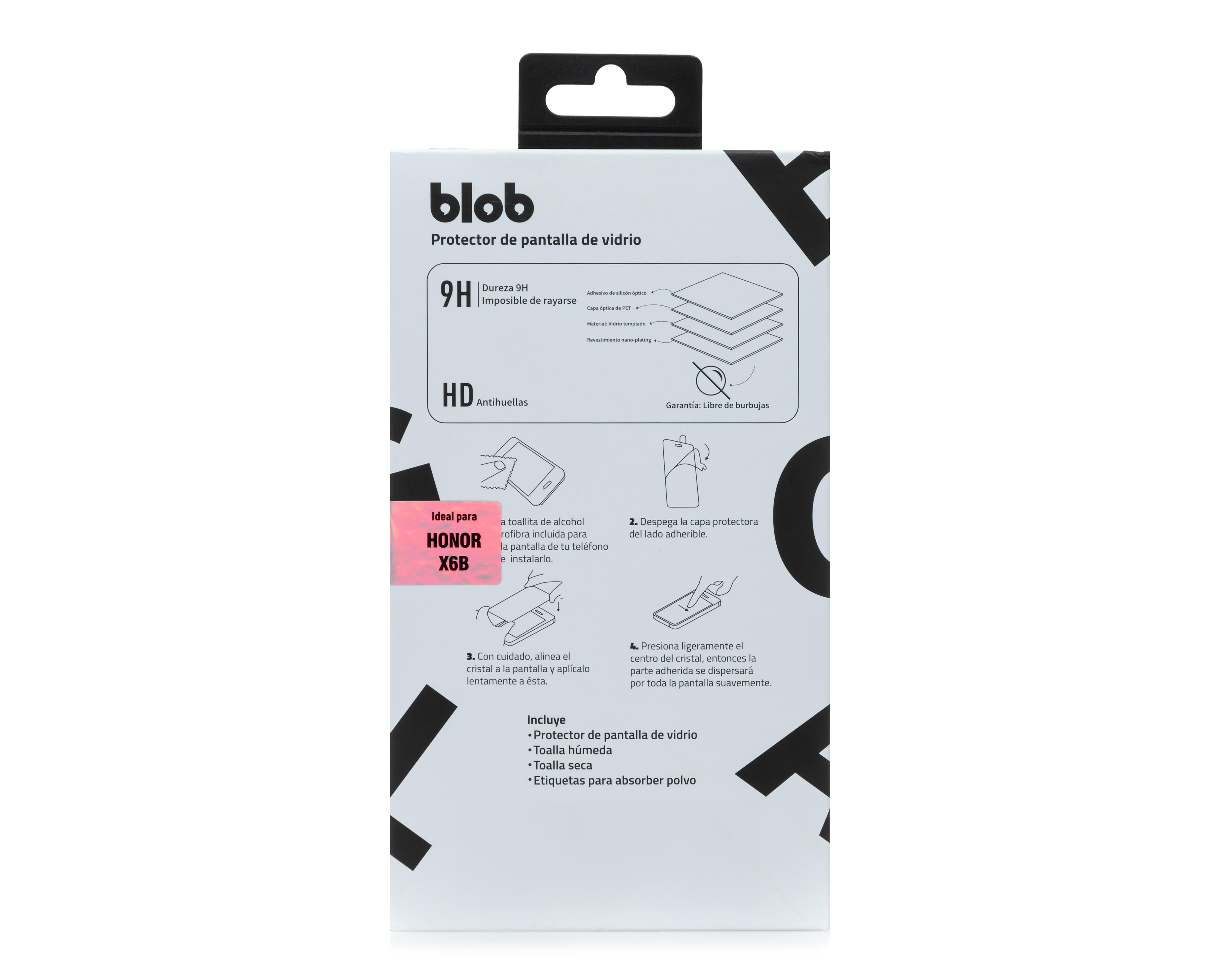 Foto 3 pulgar | Protector de Pantalla Blob para Honor X6B