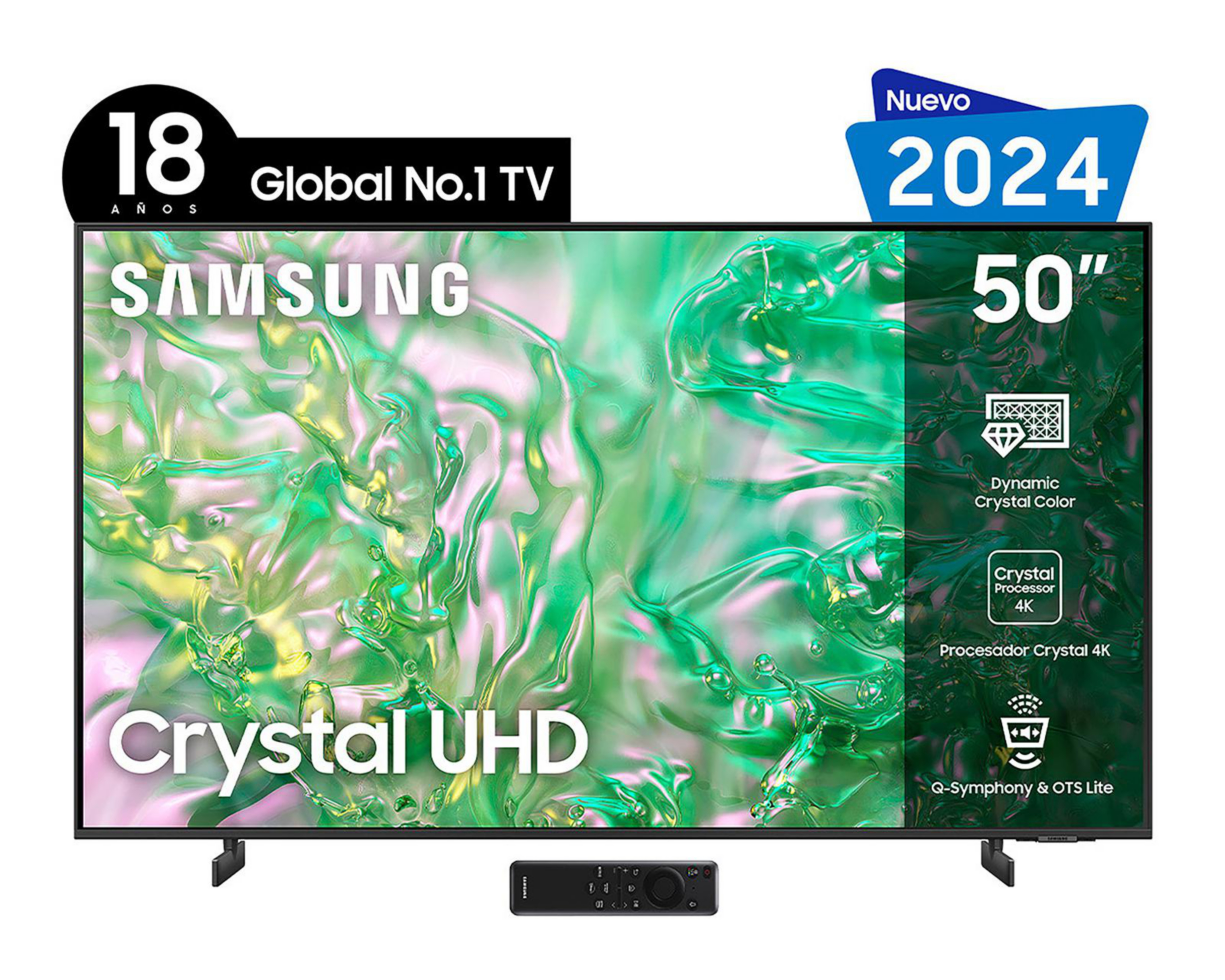 Foto 2 pulgar | Pantalla Smart TV Samsung Crystal 50 Pulgadas UHD UN50DU8000FXZX
