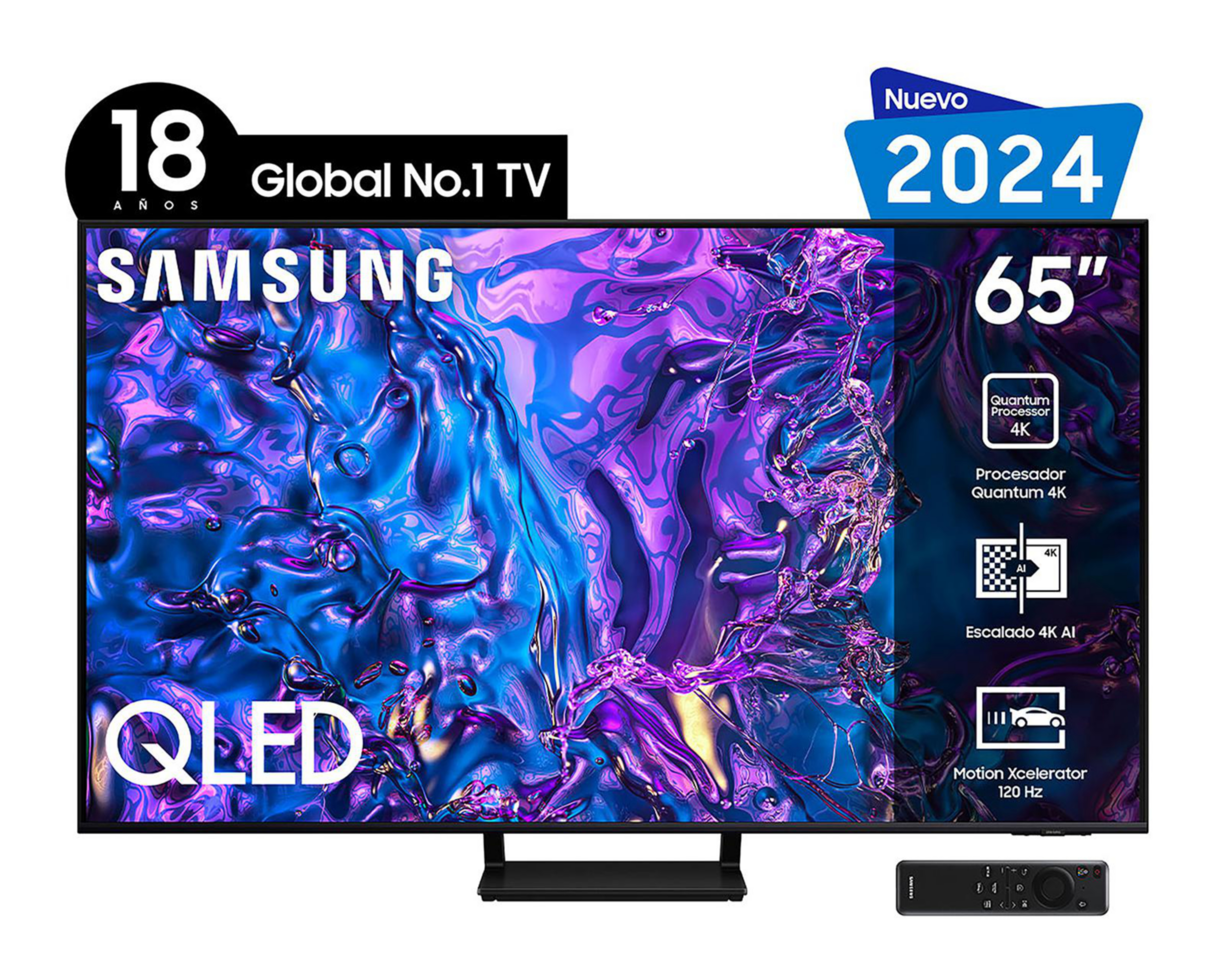 Foto 2 pulgar | Pantalla Smart TV Samsung QLED 65 Pulgadas 4K QN65Q70DAFXZX