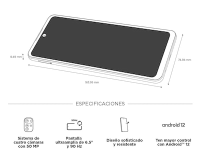 Foto 8 | Celular Motorola Liberado Moto G22 128 GB Negro