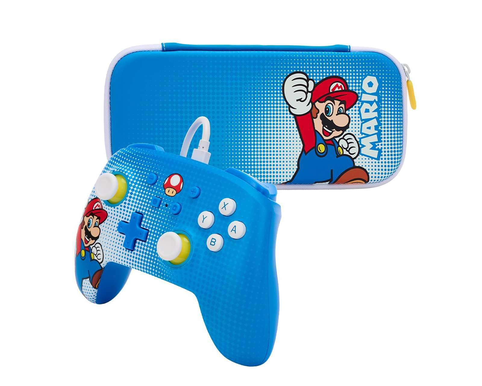 Foto 2 pulgar | Control Alámbrico para Nintendo Switch Power A Azul Nuevo