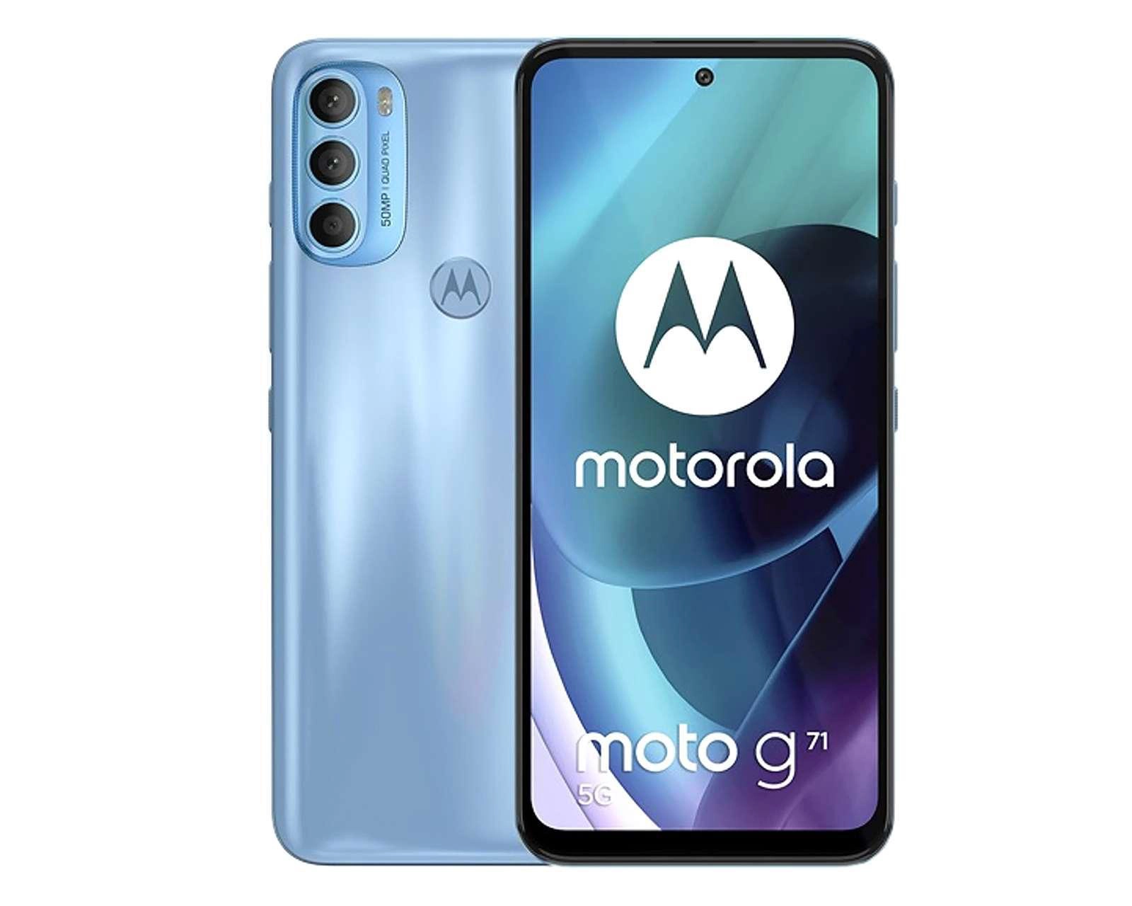 Foto 2 pulgar | Movistar Motorola Moto G71 128 GB Azul