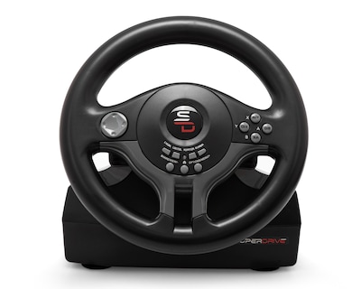 Foto 2 | Volante y Pedales Alámbricos para Consolas Superdrive SV250 Negro