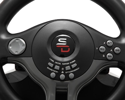 Foto 4 | Volante y Pedales Alámbricos para Consolas Superdrive SV250 Negro
