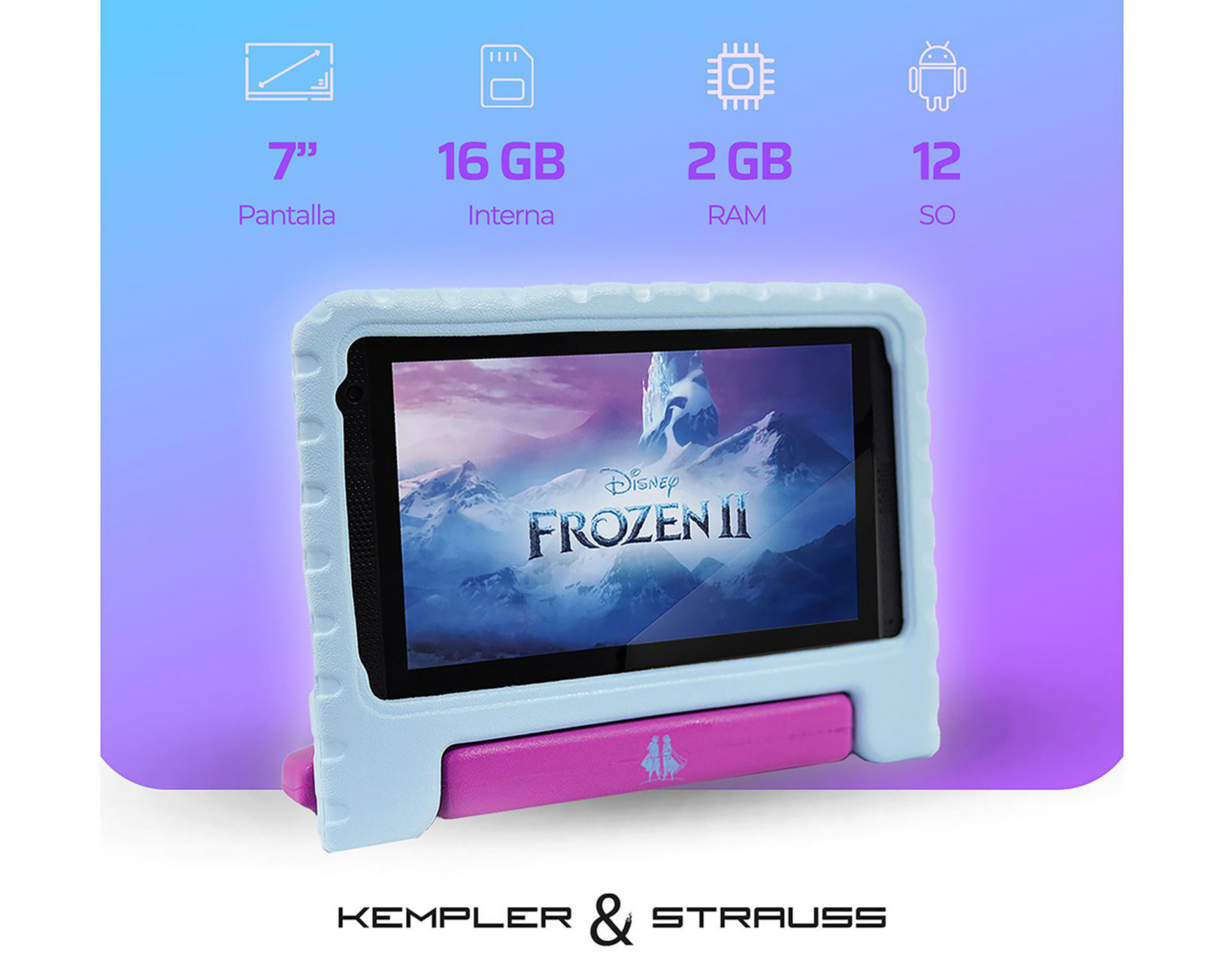 Foto 5 pulgar | Tablet Kempler & Strauss Frozen 7 Pulgadas 32 GB 4 GB