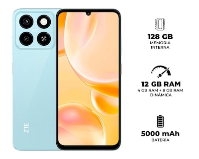Foto 6 | AT&T/Unefon ZTE Blade A55 128 GB Azul
