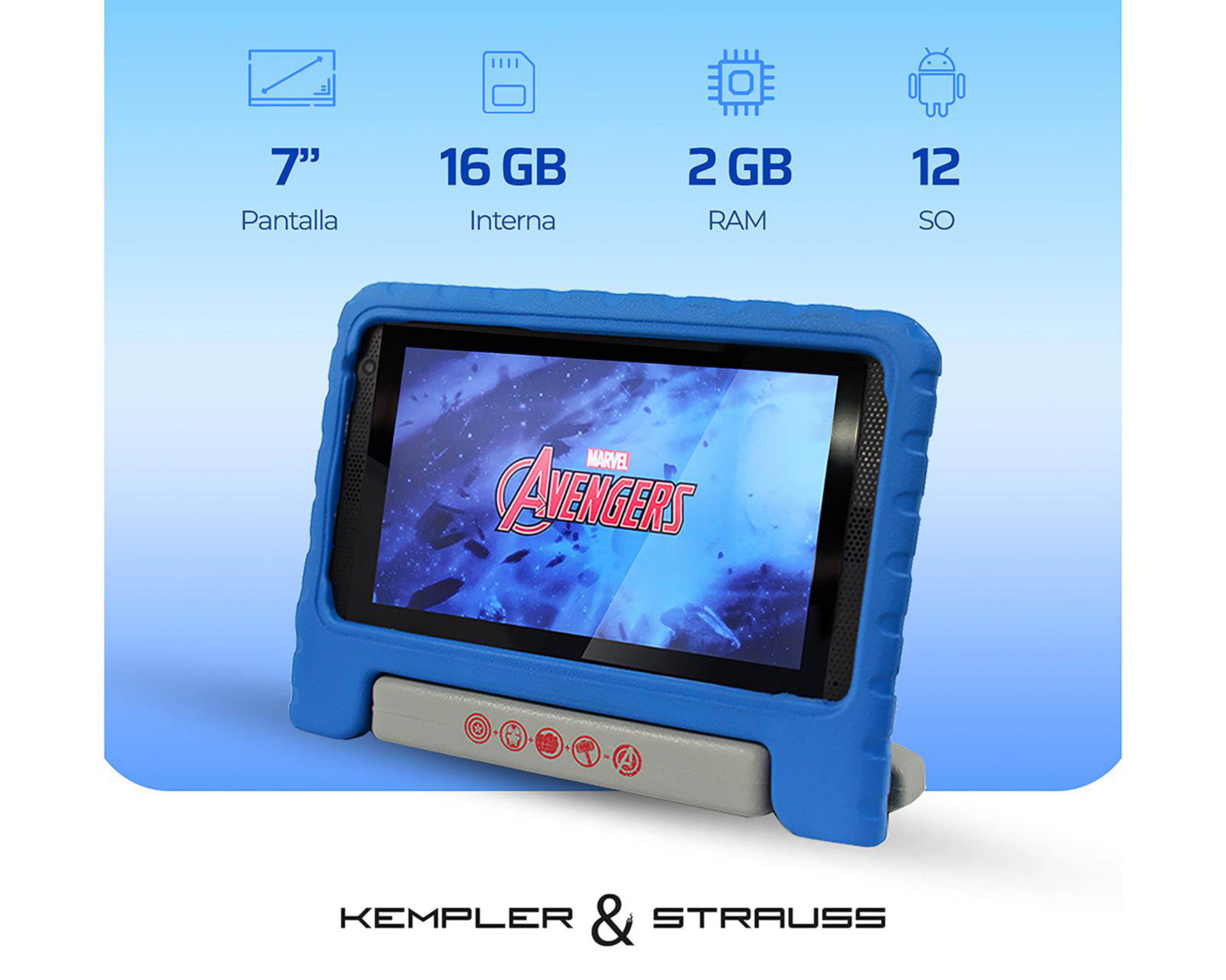 Foto 5 pulgar | Tablet Kempler & Strauss Avengers 7 Pulgadas 32 GB 4 GB