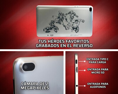 Foto 5 | Tablet Kempler & Strauss Avengers 7 Pulgadas 32 GB 4 GB