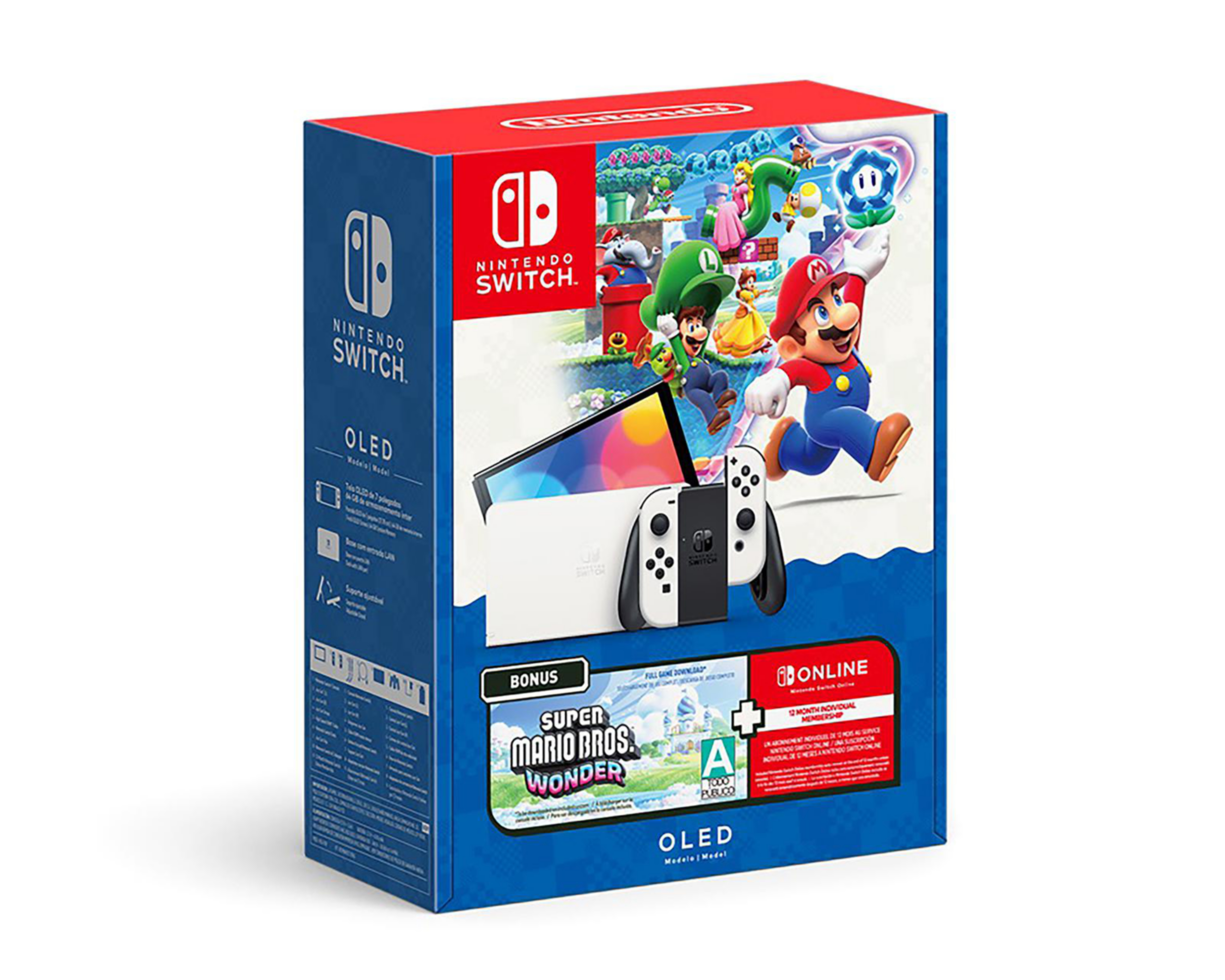 Foto 9 pulgar | Consola Portátil Nintendo Switch Oled de 64 GB + Super Mario Wonder Descargable