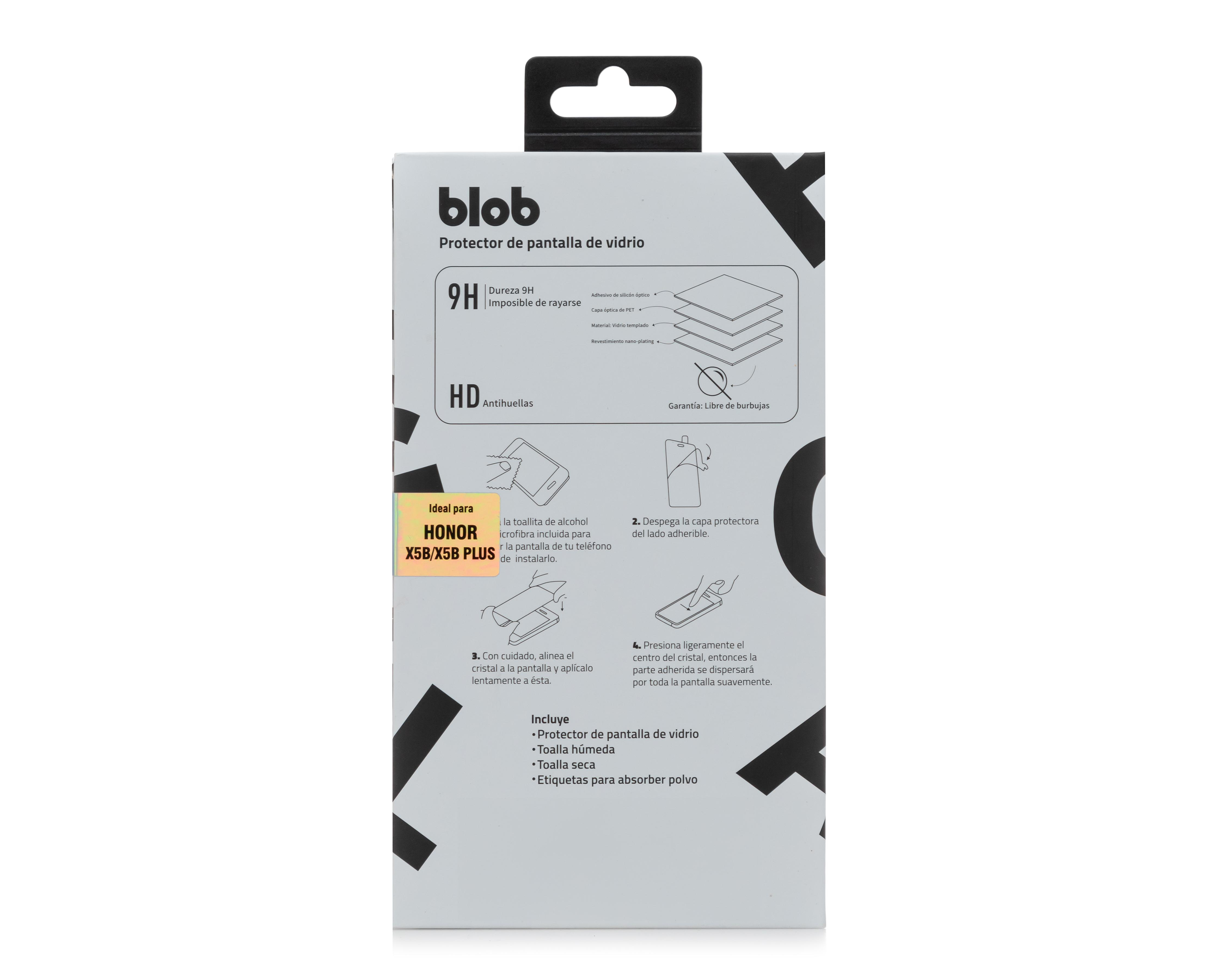 Foto 3 pulgar | Protector Blob de Vidrio Templado para Honor X5B/X5B Plus