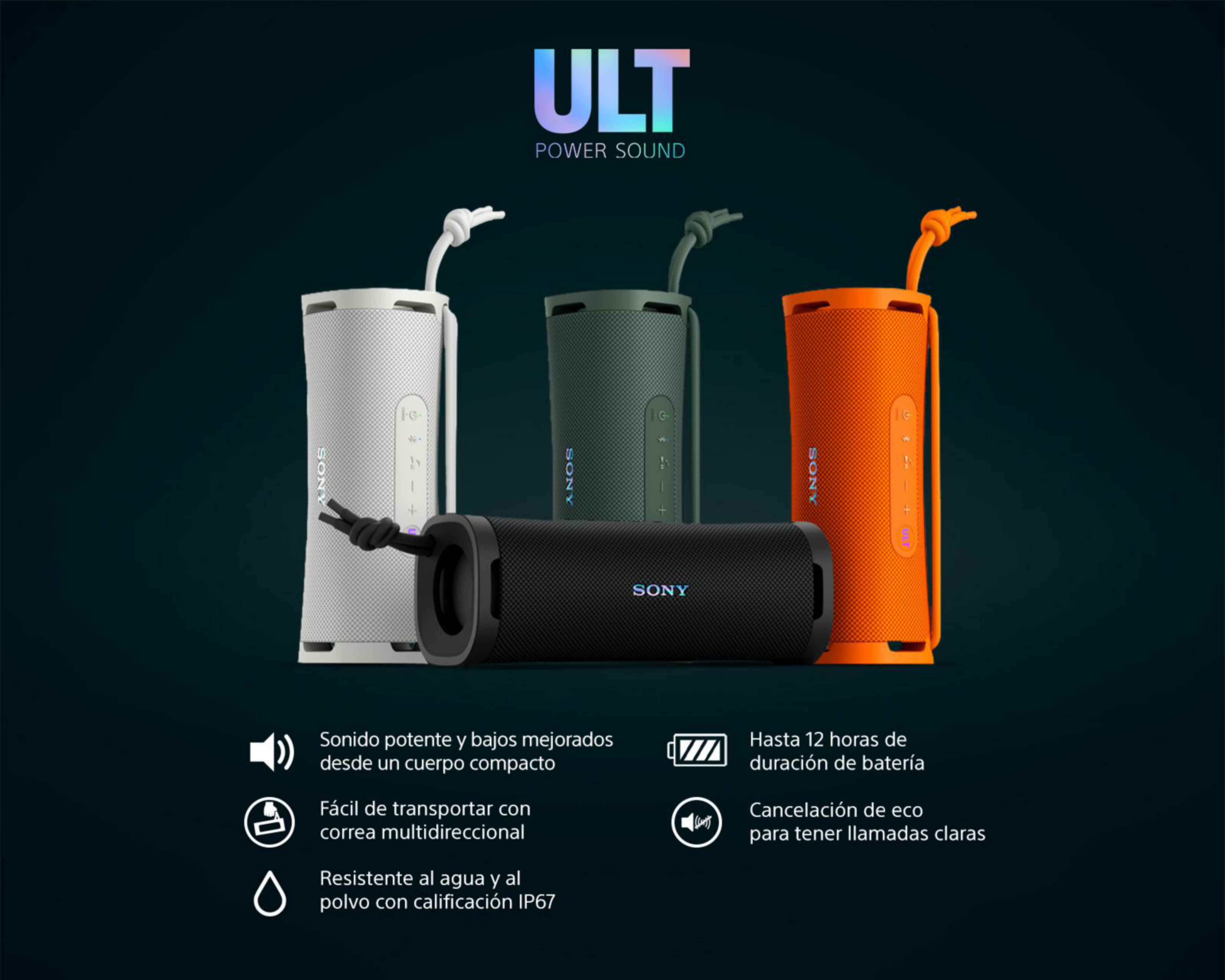 Foto 7 | Bocina Bluetooth Sony Ult Field 1 Resistente al Agua