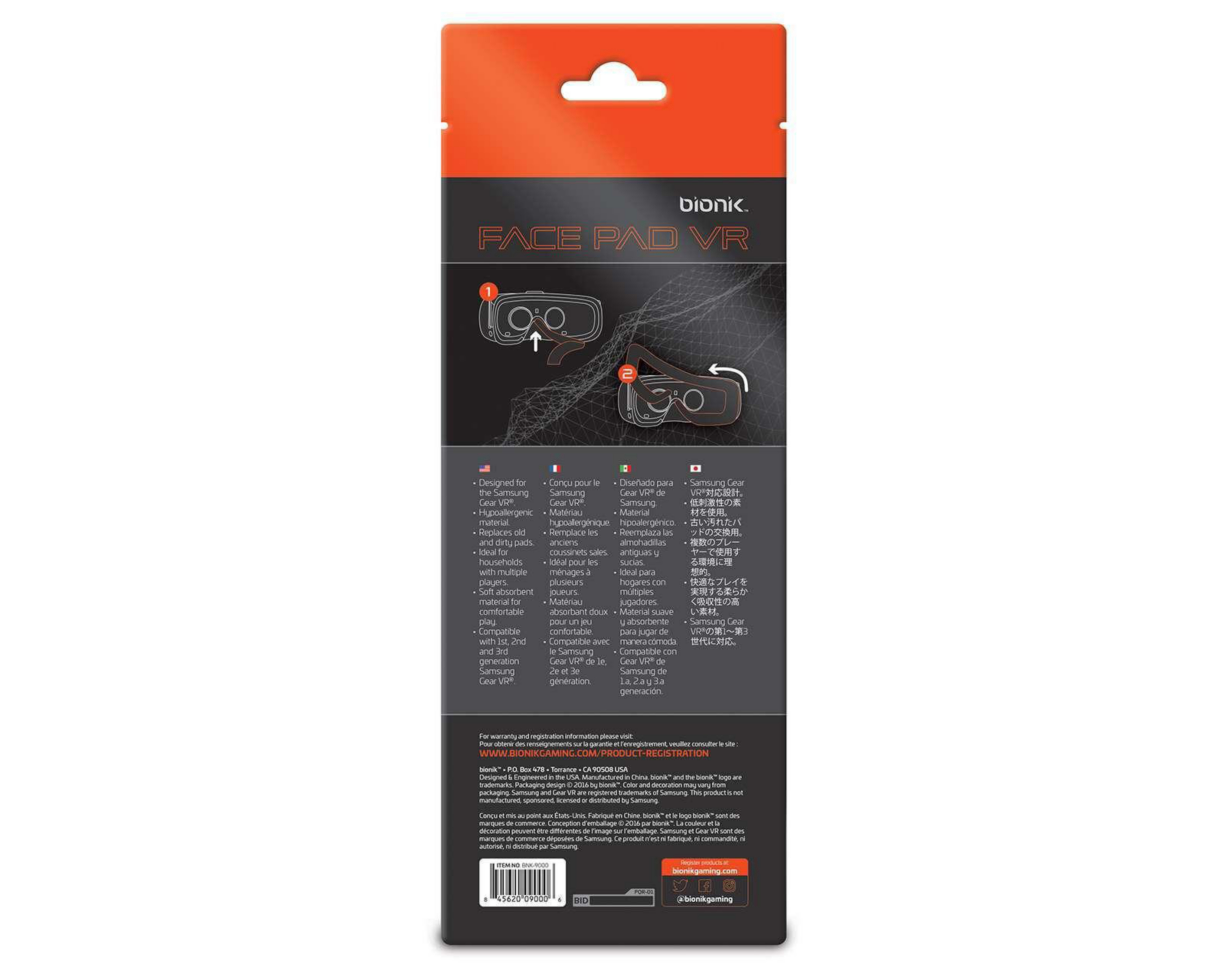 Foto 8 pulgar | Face Pad VR Bionik BNK-9000