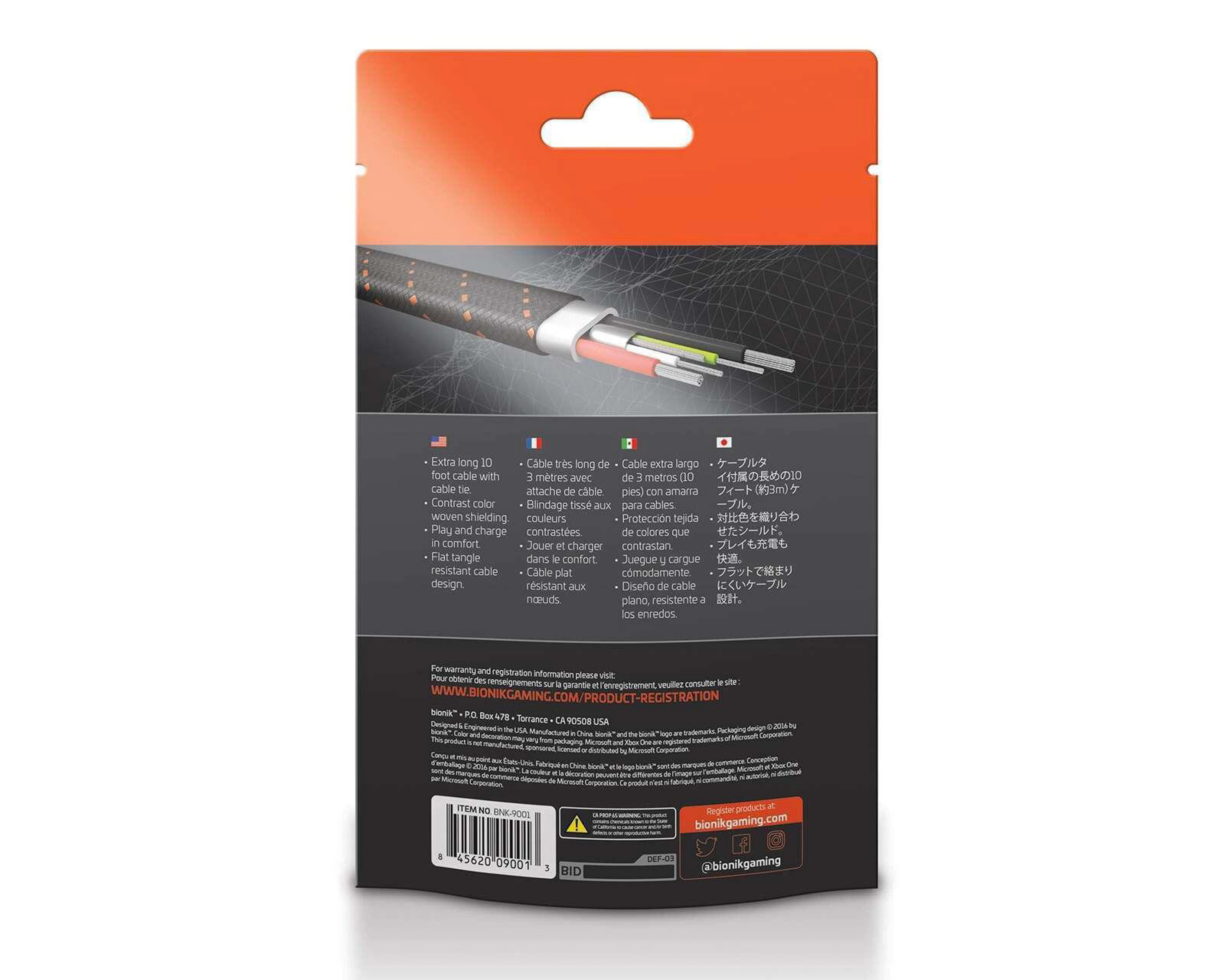 Foto 7 | Cable para Control PS4 Bionik BNK-9001