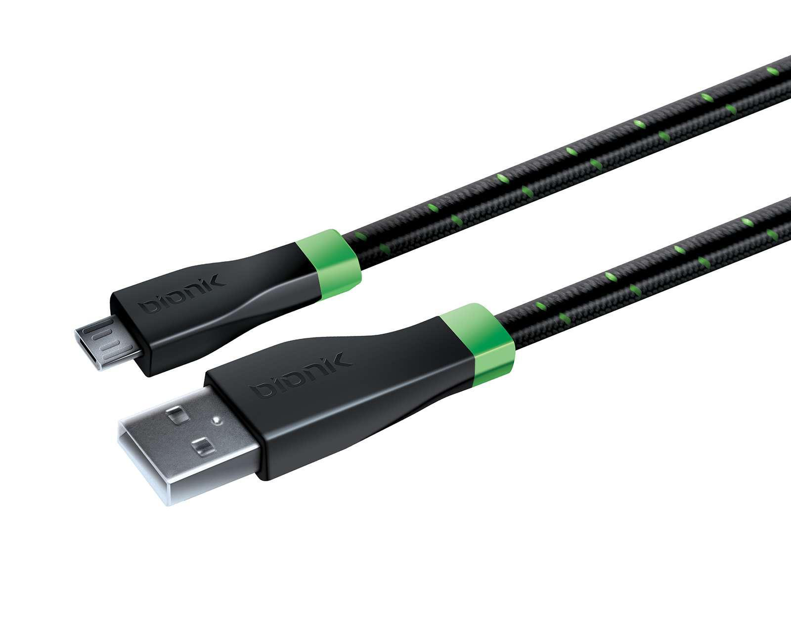 Foto 2 pulgar | Cable Cargador USB a MicroUSB Bionik para Xbox One