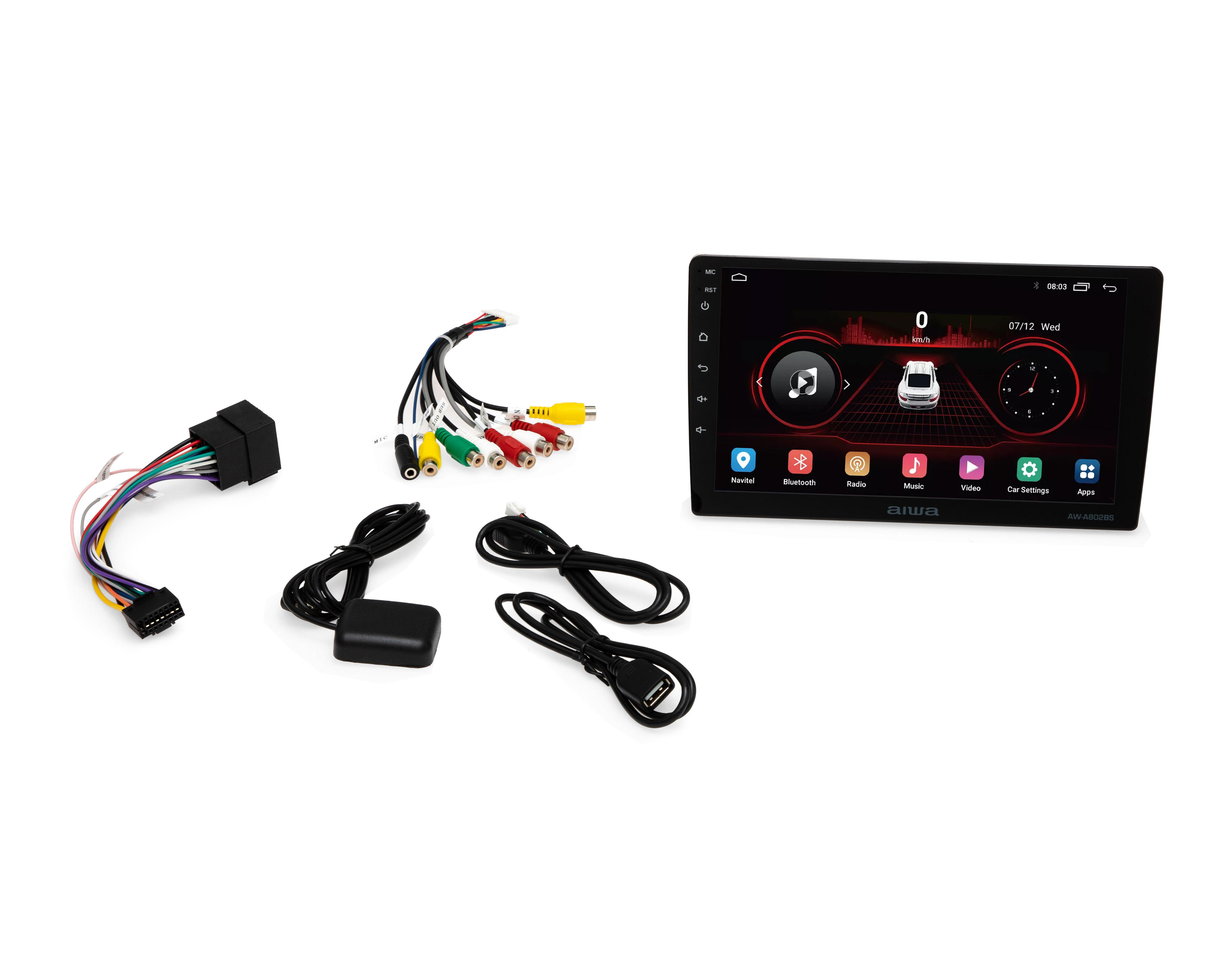 Foto 1 | Autoestéreo Aiwa AW-A802BS Bluetooth con Pantalla