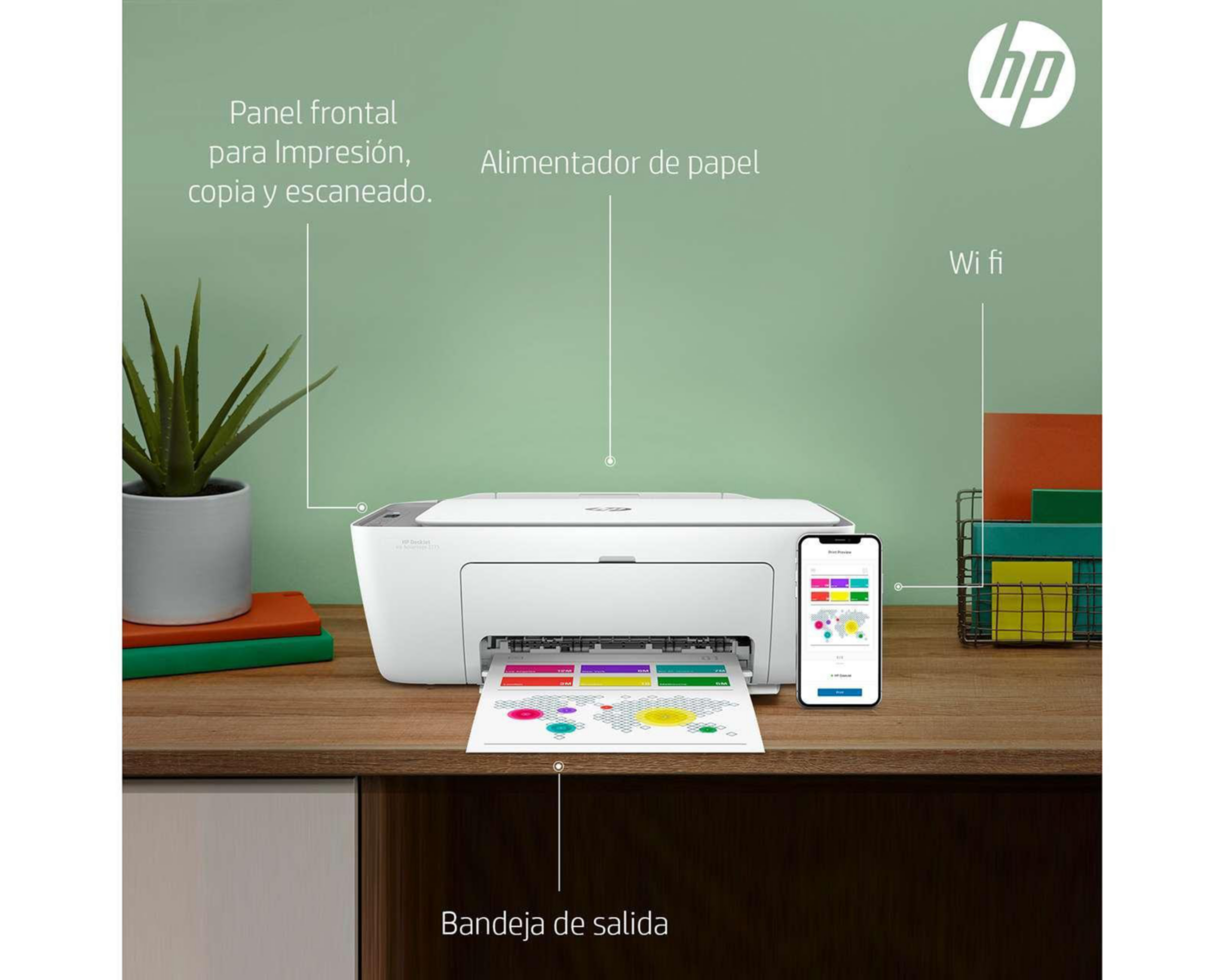Foto 6 pulgar | Multifuncional HP de Inyección Térmica Deskjet IA 2775
