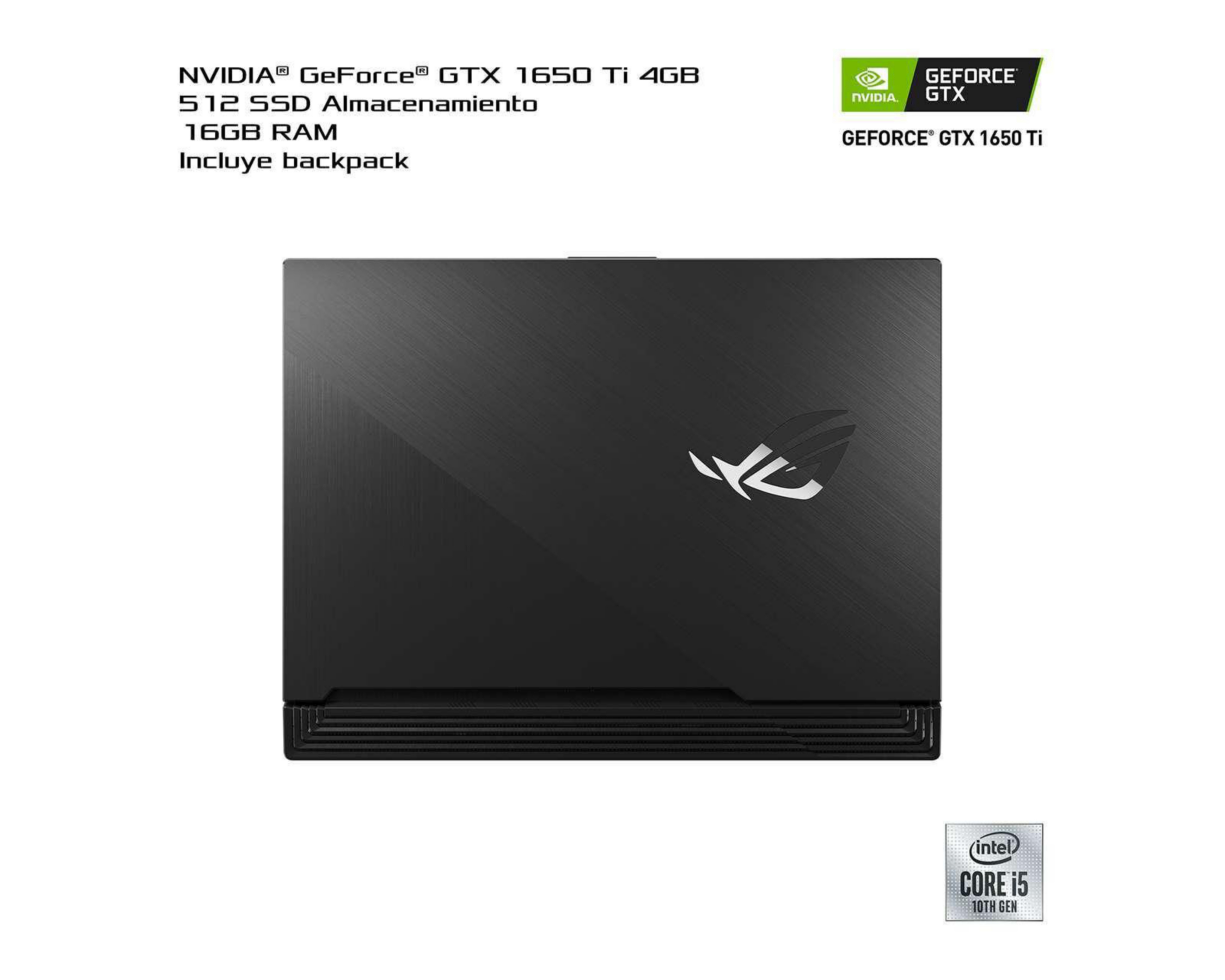 Foto 8 | Laptop Asus ROG Strix G15 G512LI 15.6" Intel Core i5 16 GB RAM  512 GB SSD Negro