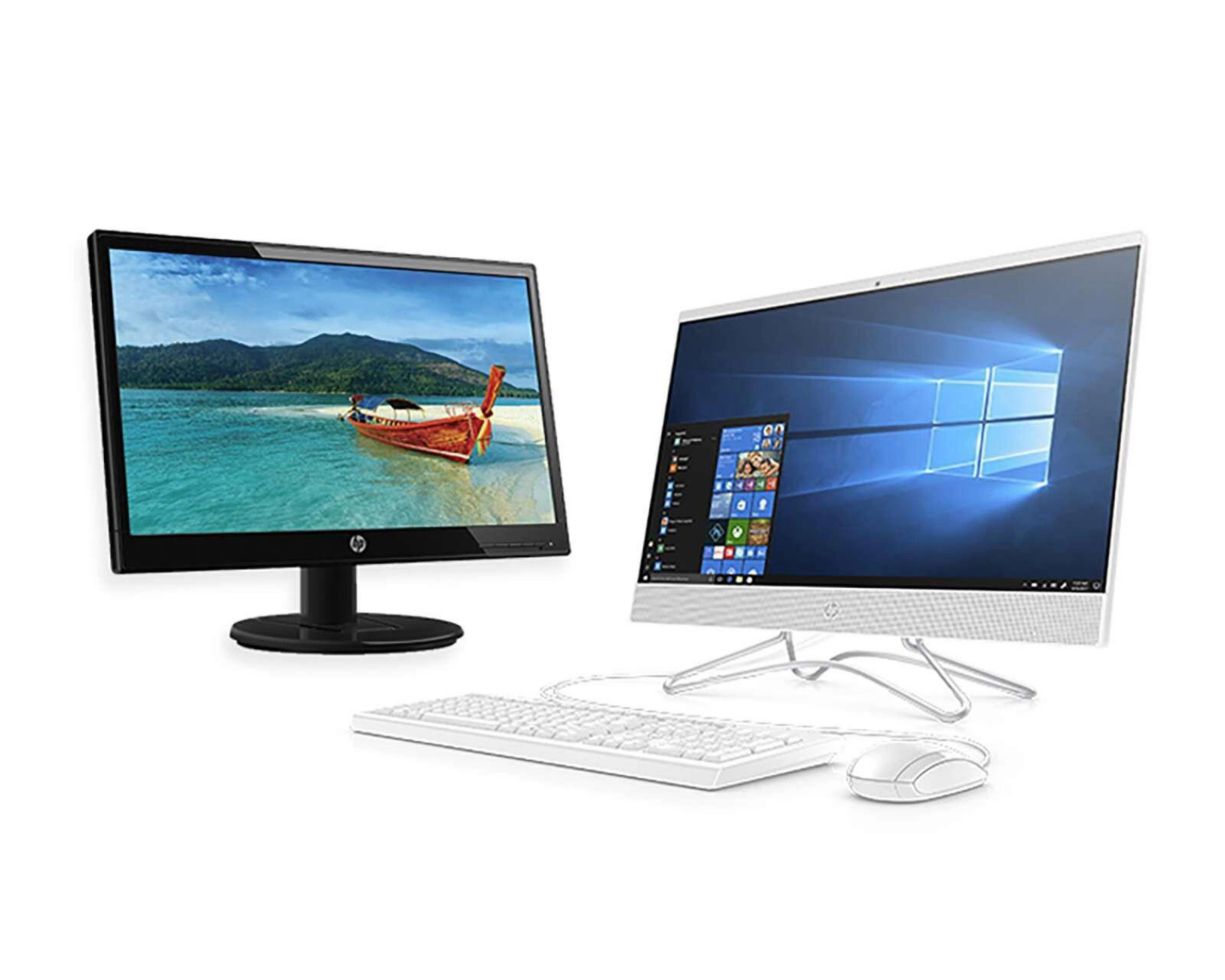 Computadora de Escritorio + Monitor HP All-in-One 24-f101la 23.8" AMD Ryzen 3 6 GB RAM 1 TB Sata Blanca