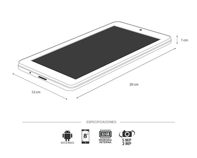 Foto 7 | Tablet Huawei MatePad T 8" 32 GB Wifi, Bluetooth y Emui 2 GB Azul