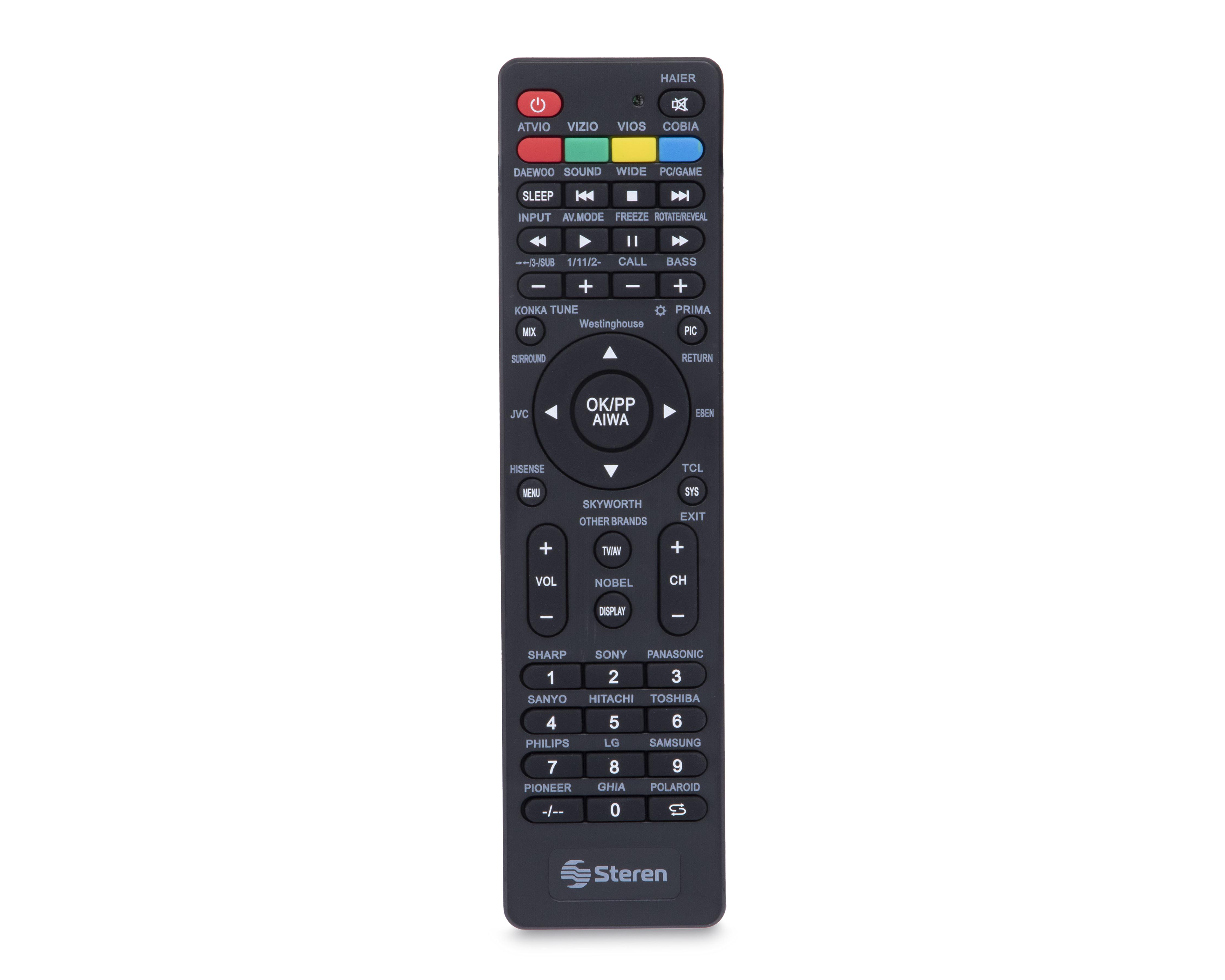 Foto 2 pulgar | Control Remoto Universal para TV Steren RM-1000