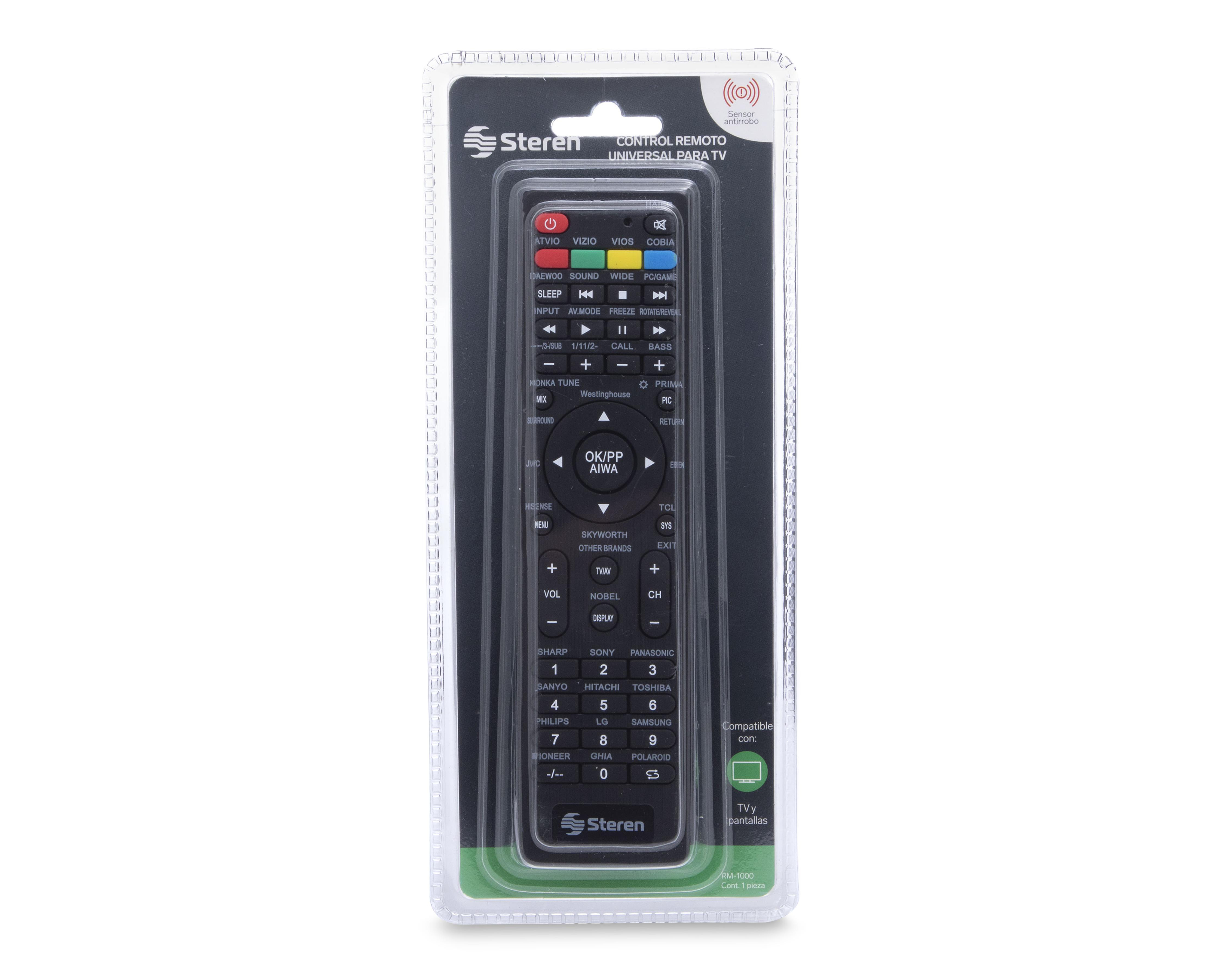 Foto 5 pulgar | Control Remoto Universal para TV Steren RM-1000