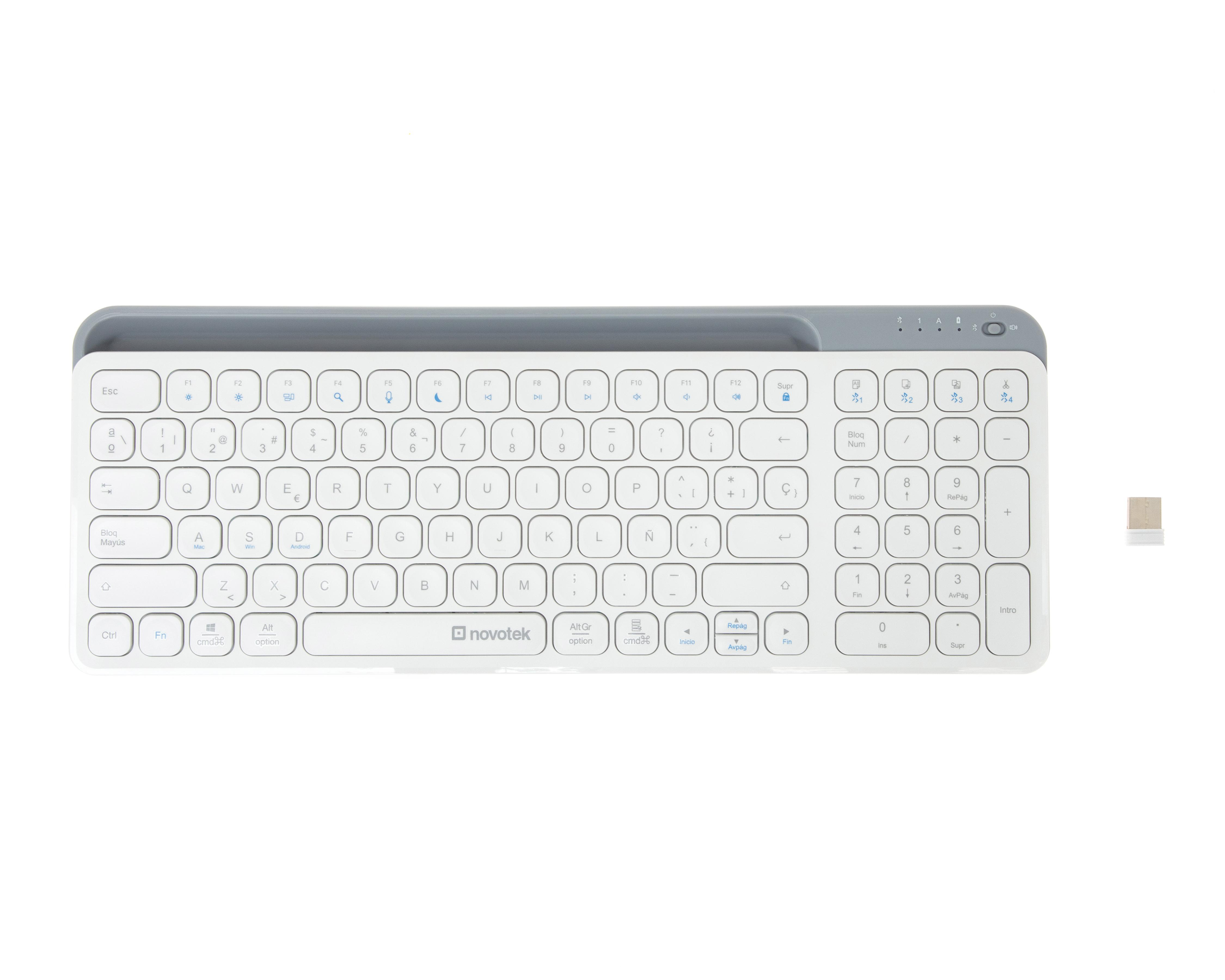 Foto 2 pulgar | Teclado Inalámbrico Bluetooth Novotek TI-150