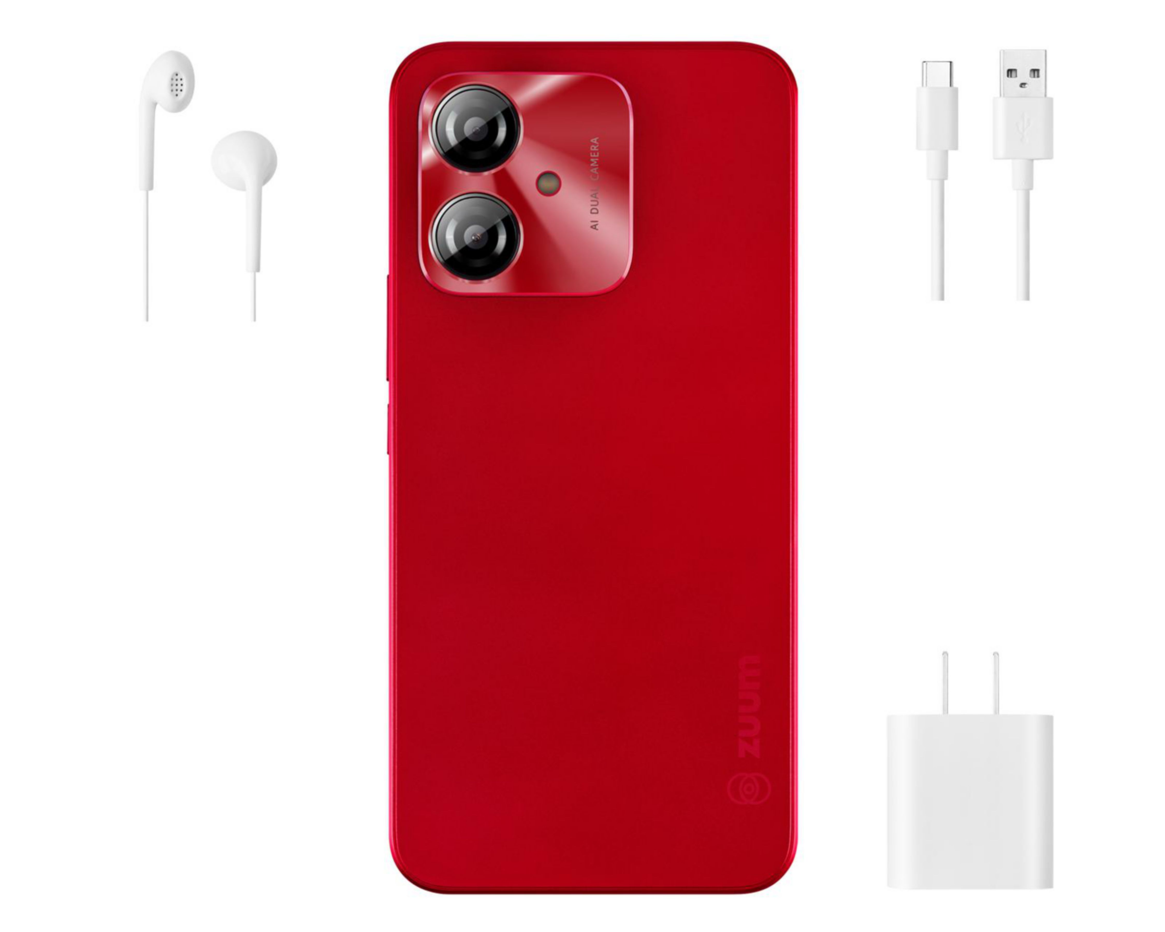 Foto 9 pulgar | Celular Zuum Magno P4 Liberado 64 GB Rojo