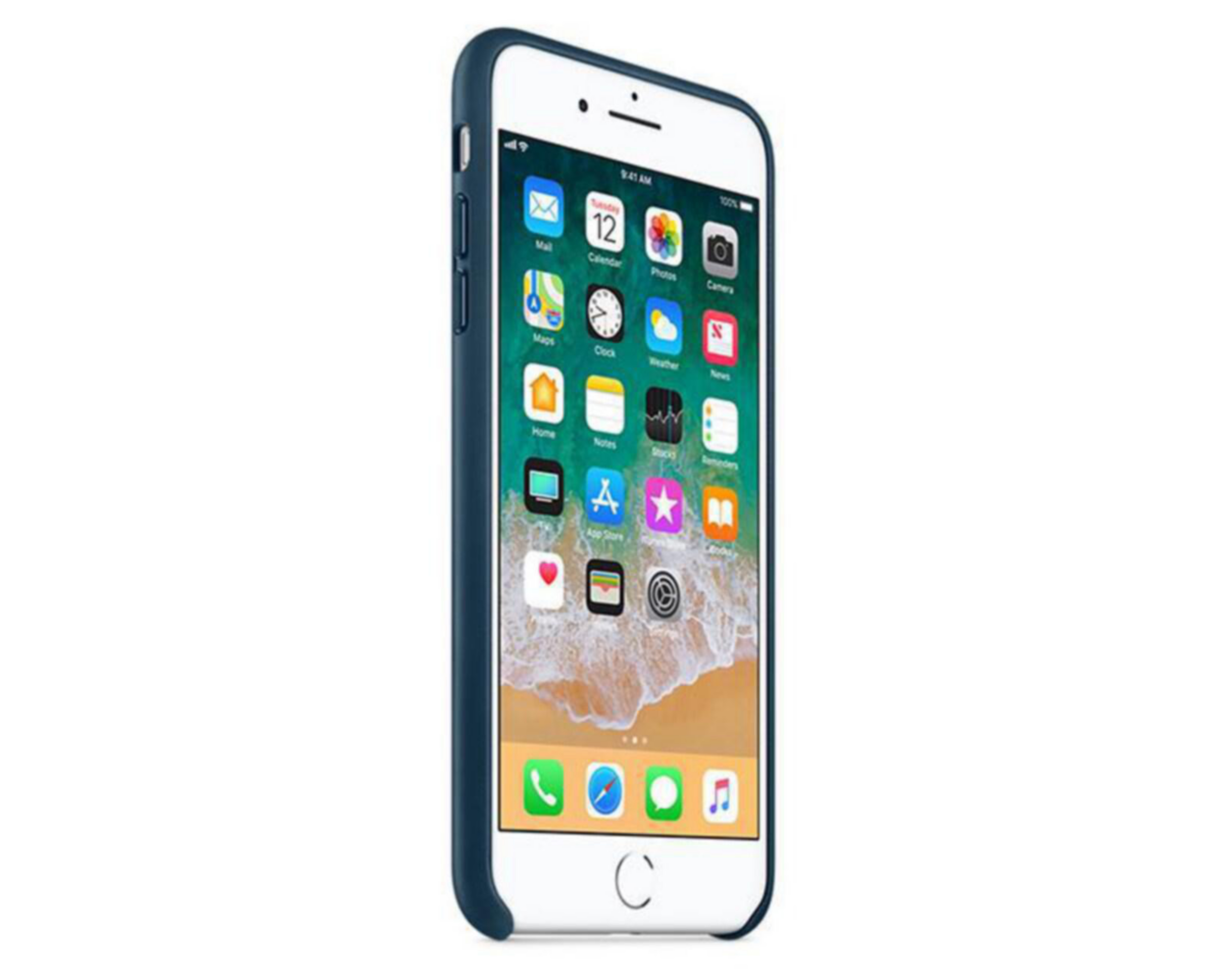 Foto 4 pulgar | Funda de Silicón para iPhone 8 Plus / 7 Plus Azul Cobalto