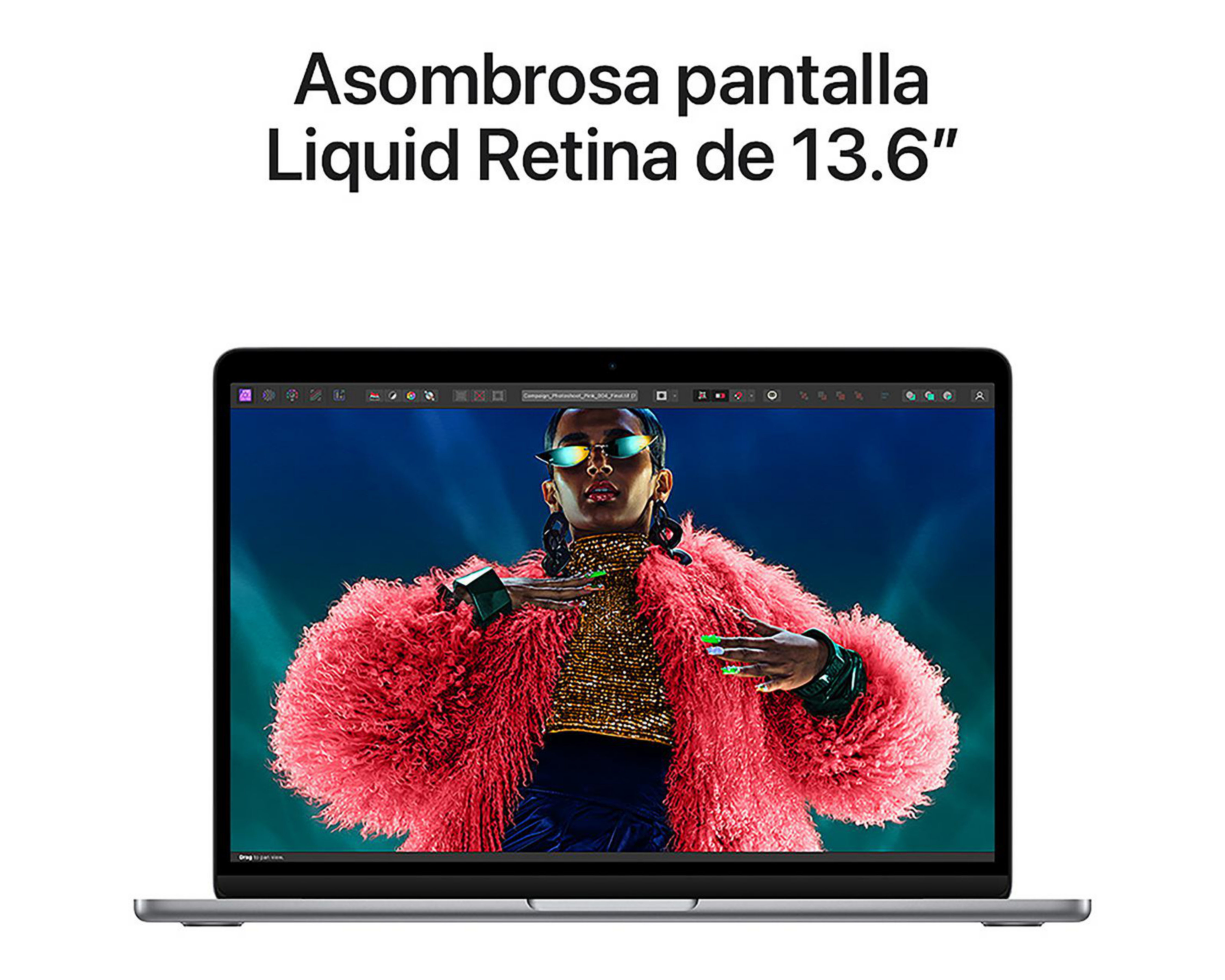 Foto 5 | MacBook Air M3 de 13 Pulgadas 16 GB RAM 256 GB SSD 10 GPU Gris Espacial