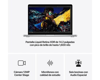 Foto 6 | MacBook Pro M4 de 14 Pulgadas 16 GB RAM 512 GB SSD 10 GPU Plateado