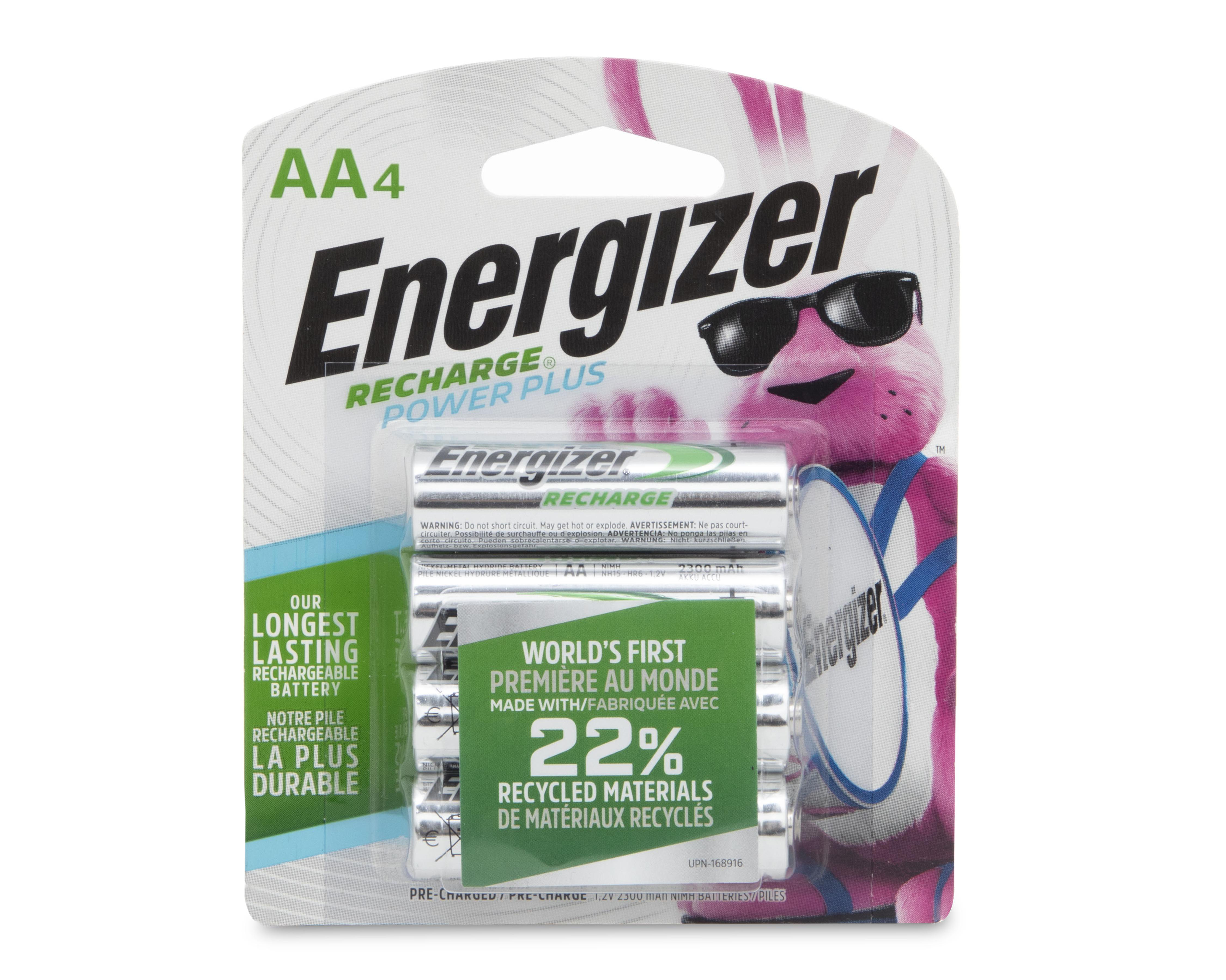 Pilas Recargables Energizer Recharge Power Plus AA 4 Piezas