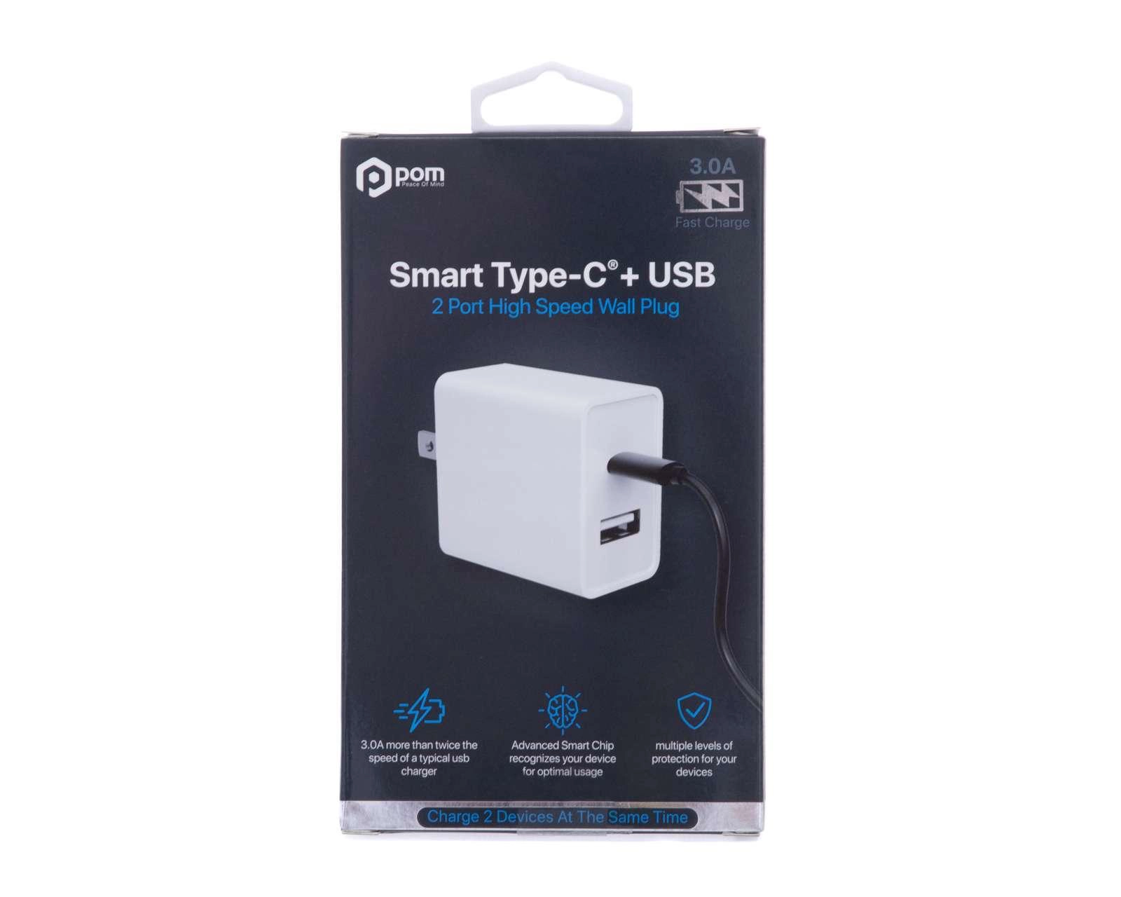 Foto 5 pulgar | Adaptador de Corriente Pom con Entrada USB-C / USB 15 W