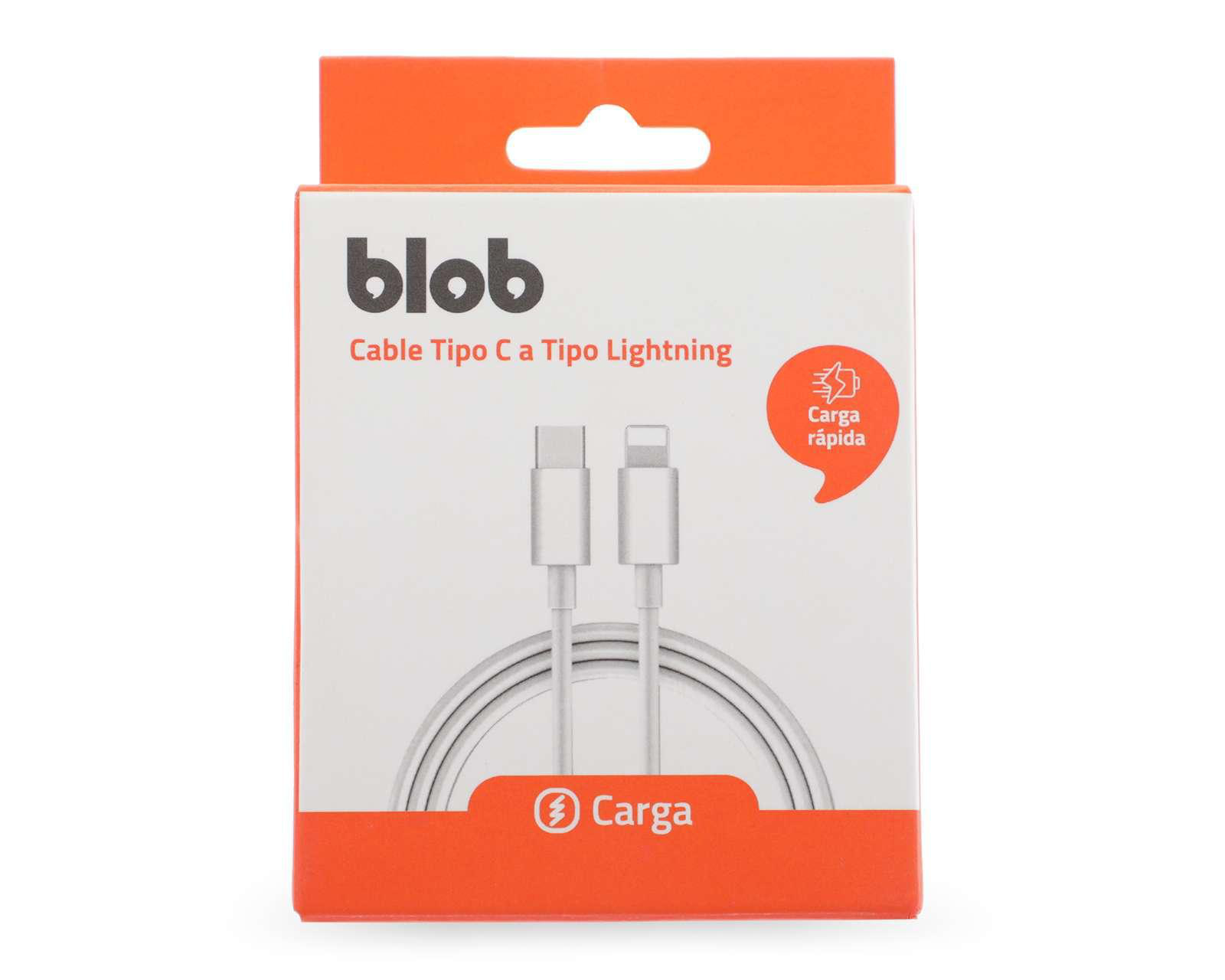 Foto 2 pulgar | Cable Blob Tipo C-Lightning de 1 Metro