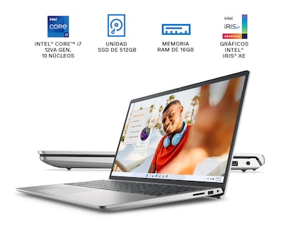 Foto 3 | Laptop Dell Inspiron 3520 15.6 Pulgadas Windows 11 Intel Core i7 16 GB 512 GB SSD Plateado + Microsoft 365 por 1 añ