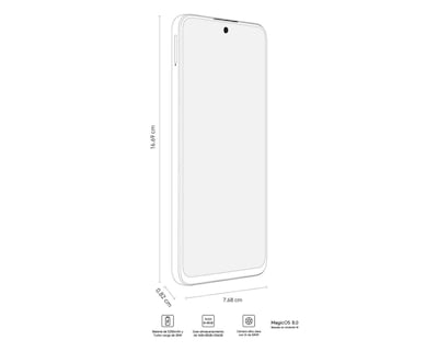 Foto 7 | Movistar Honor X7C 256 GB Blanco + Audífonos X7i