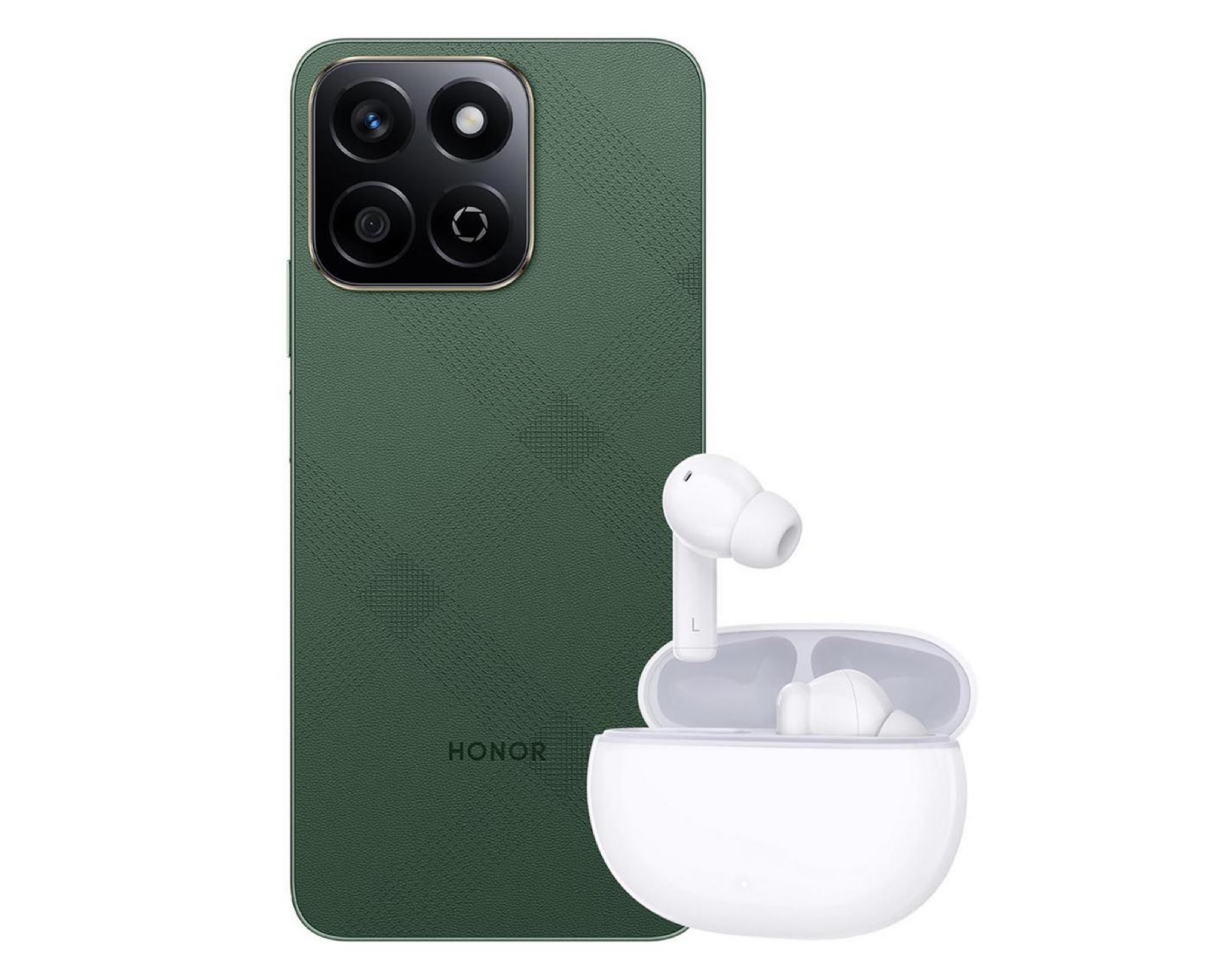 Foto 2 pulgar | Movistar Honor X7C 256 GB Verde + Audífonos X7i