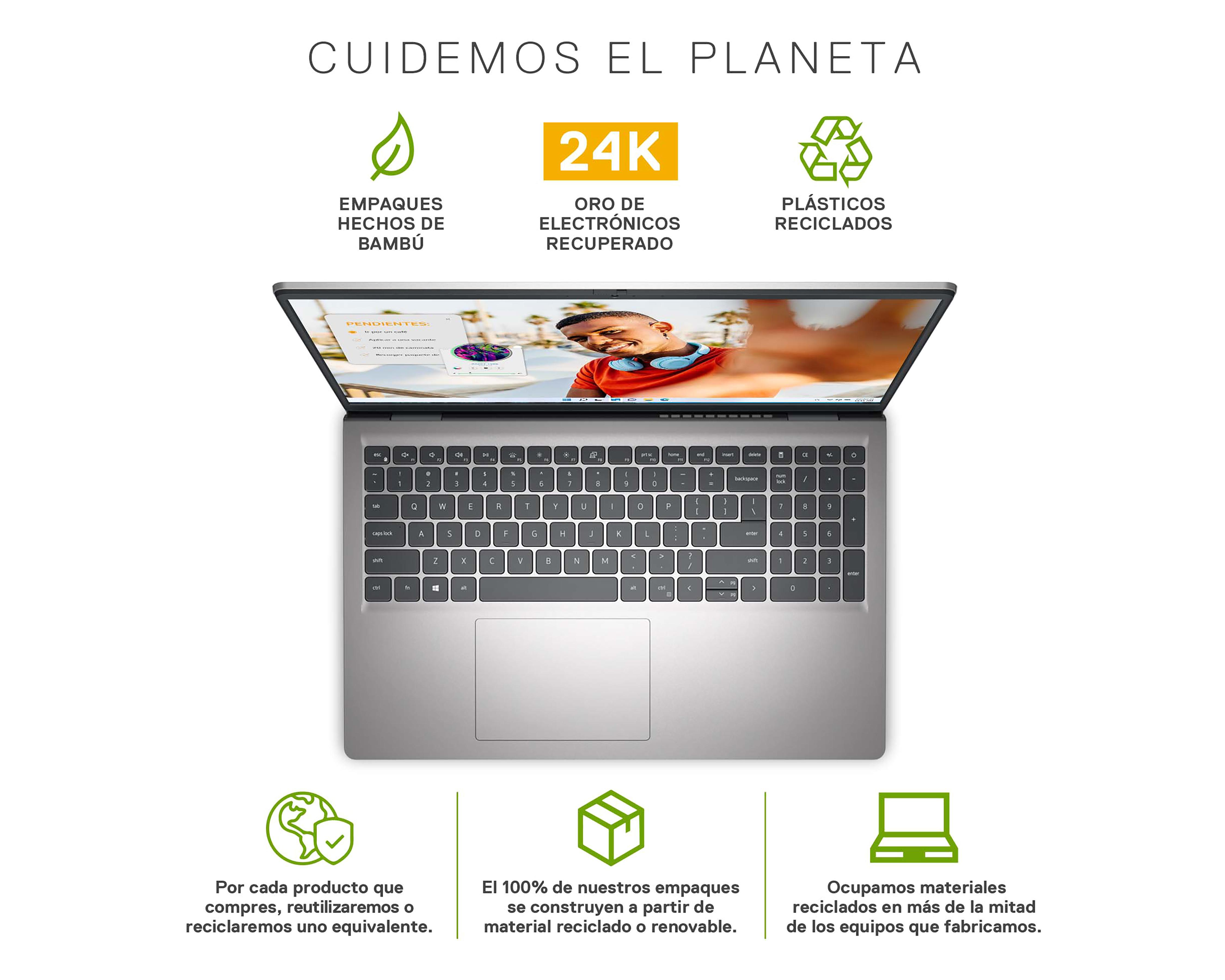 Foto 6 pulgar | Laptop Dell Inspiron 3520 V9FYY 15.6 Pulgadas Windows 11 Intel Core i7 16 GB RAM 1 TB SSD Plata