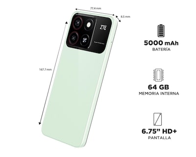 Foto 7 | Telcel ZTE Blade A35 64 GB Verde