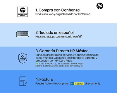 Foto 8 | Laptop HP 14-FQ1004LA 14" Windows 11 Home AMD Ryzen 3 8 GB RAM 512 GB SSD Plata