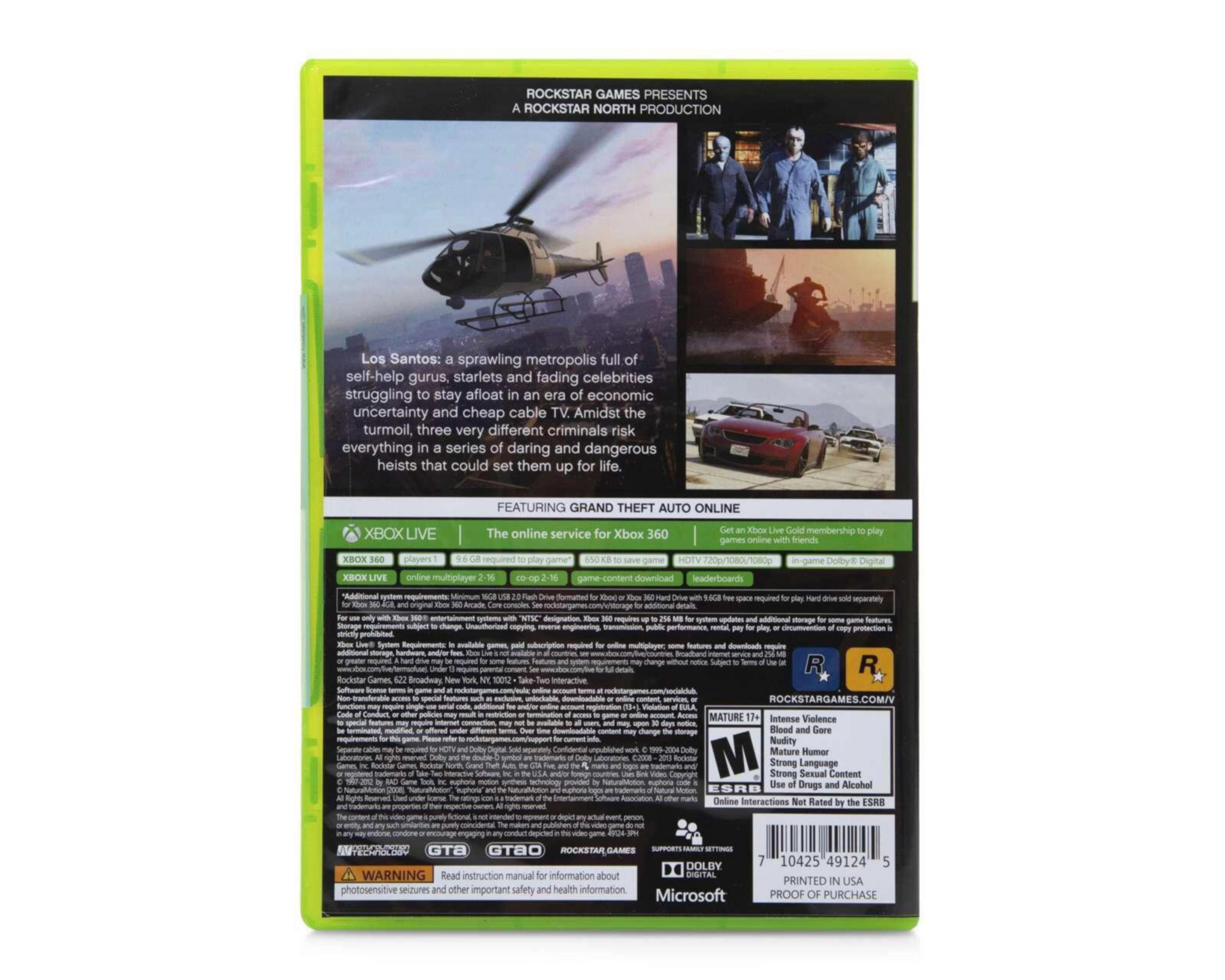 Foto 2 | Grand Theft Auto V para Xbox 360