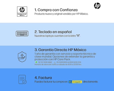 Foto 9 | Laptop HP 14-DQ0510LA 14" Windows 11 Intel Celeron 4 GB RAM 256 GB SSD Negra + Mouse y Funda