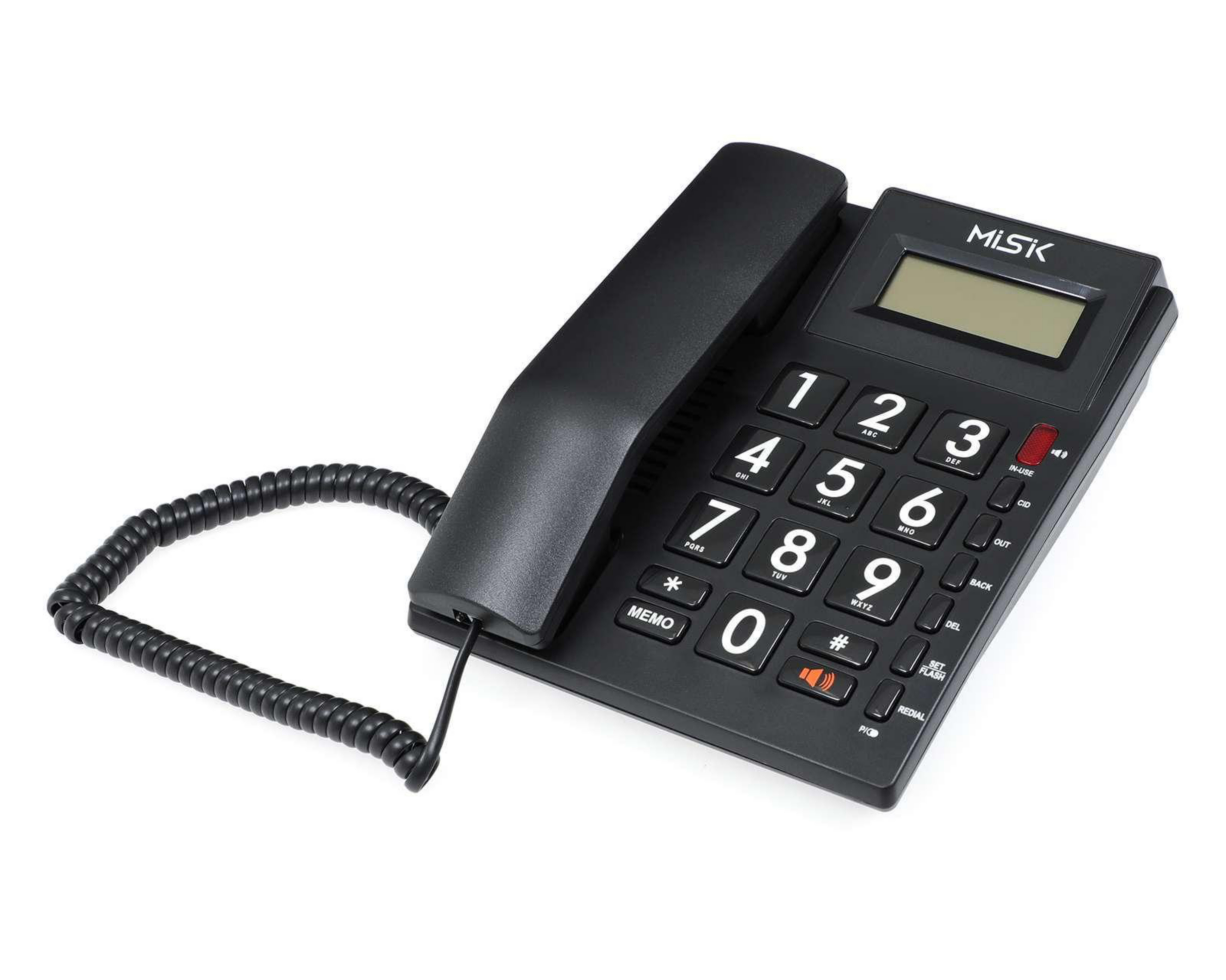 Foto 2 pulgar | Teléfono Alámbrico Misik MT862 Negro
