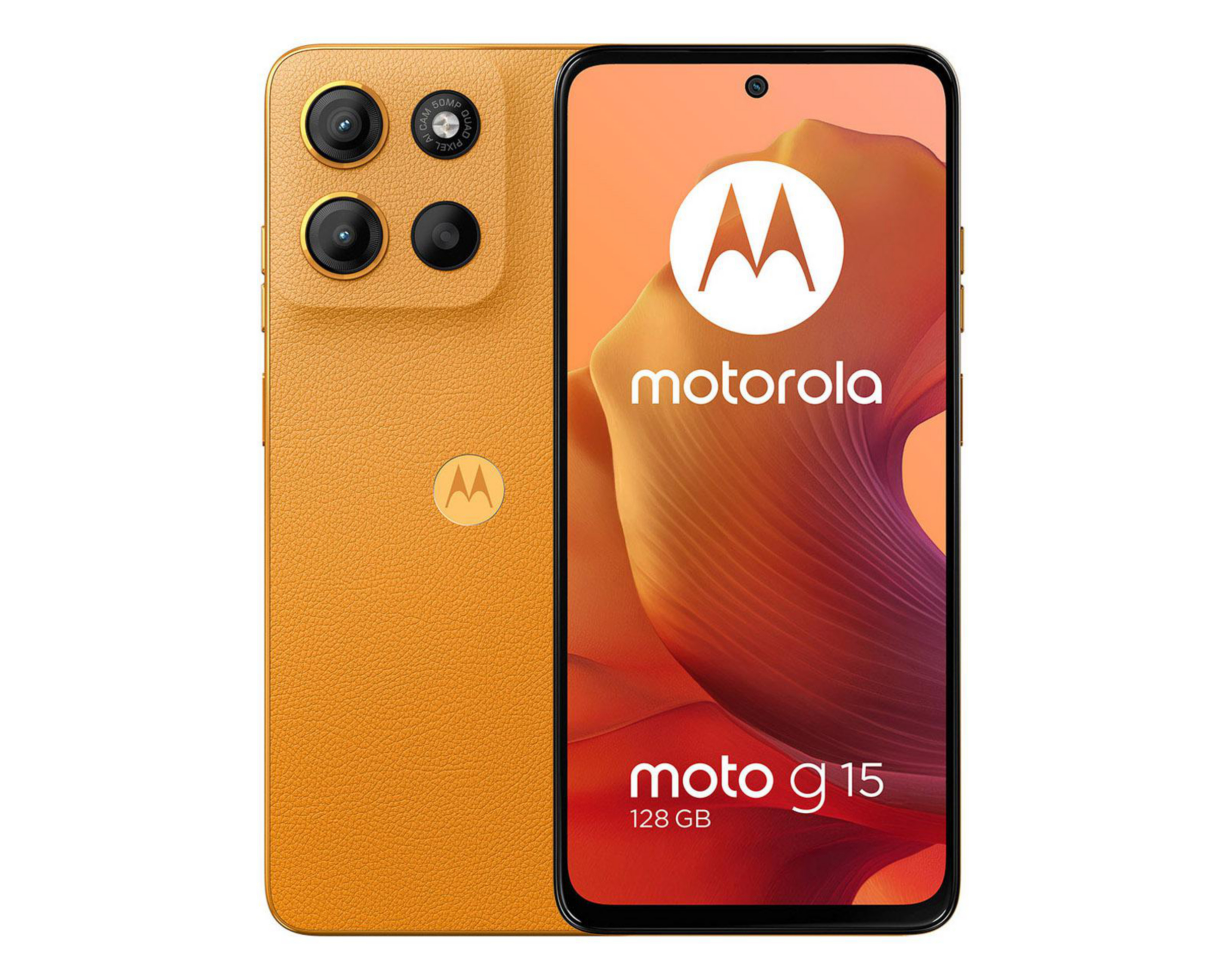 Foto 2 pulgar | Celular Motorola Moto G15 Liberado 128 GB Anaranjado