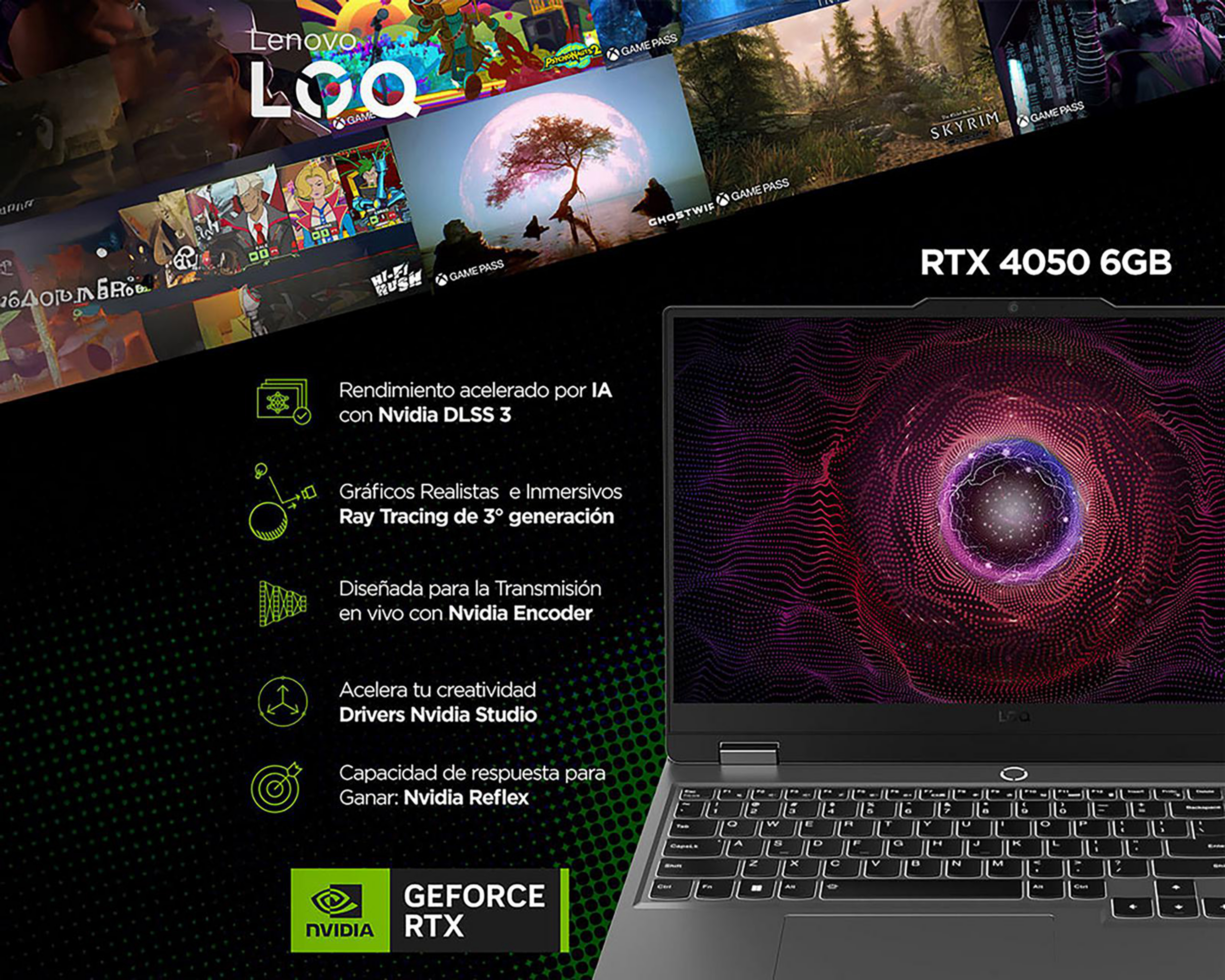 Foto 7 pulgar | Laptop Gamer Lenovo LOQ 15ARP9 15.6 Pulgadas Windows 11 Home AMD Rayzen 7 NVIDIA GeForce RTX 24 GB RAM 512 SSD Gris