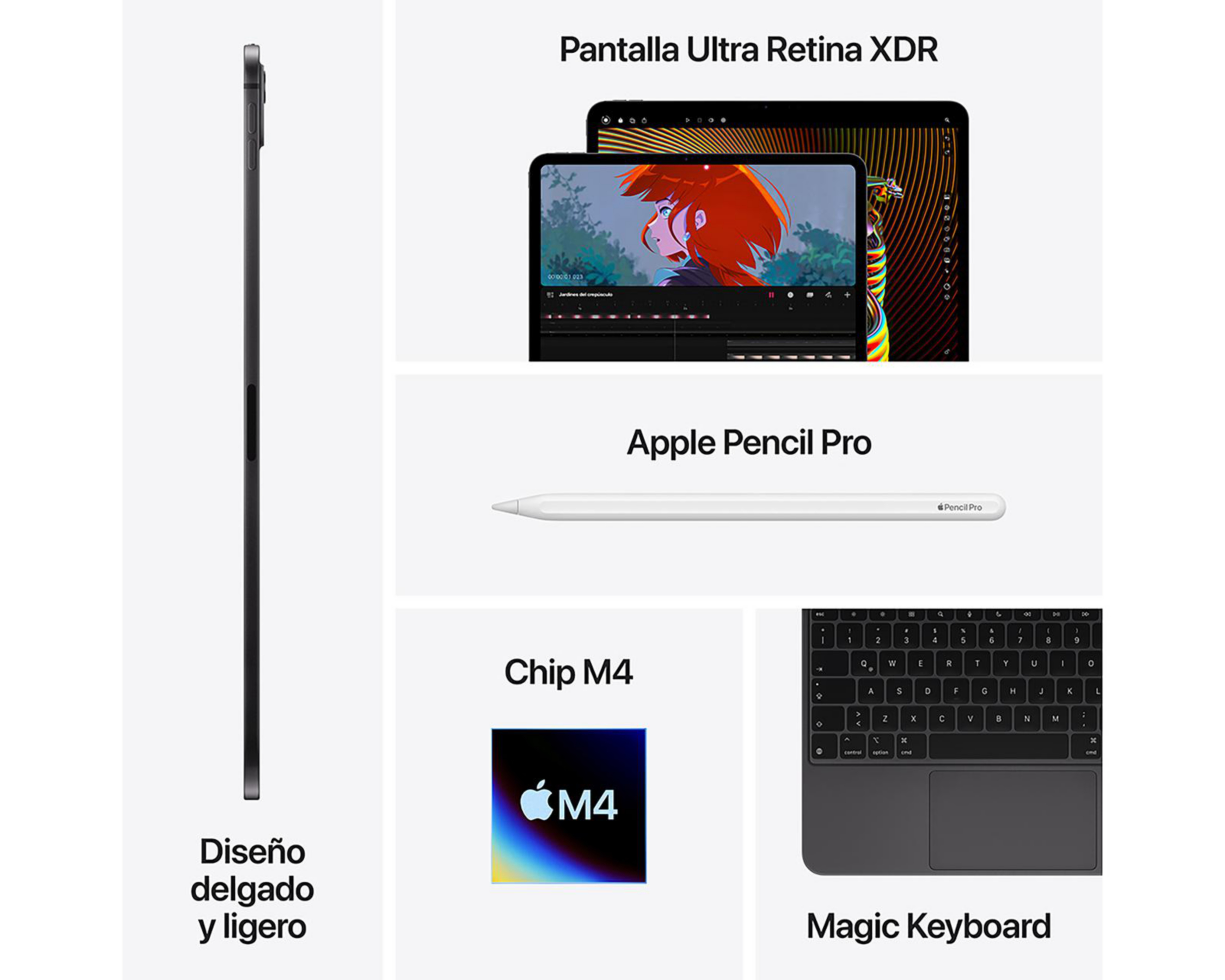 Foto 10 pulgar | iPad Pro 11 Pulgadas 256 GB Negro Espacial