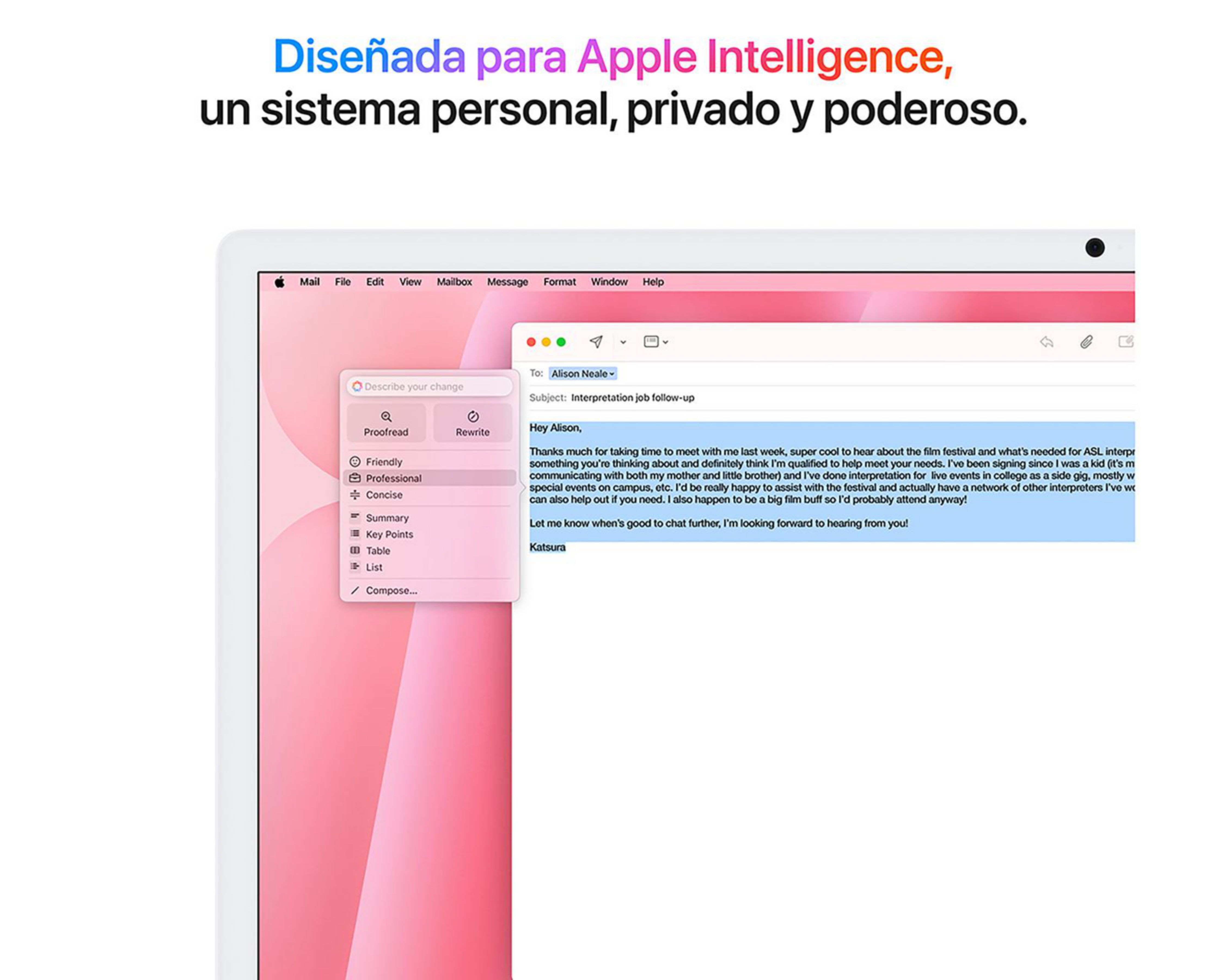 Foto 5 | iMac 24 Pulgadas M4 16 GB RAM 256 GB SDD Rosa