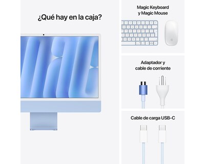 Foto 9 | iMac 24 Pulgadas M4 16 GB RAM 256 GB SDD Azul
