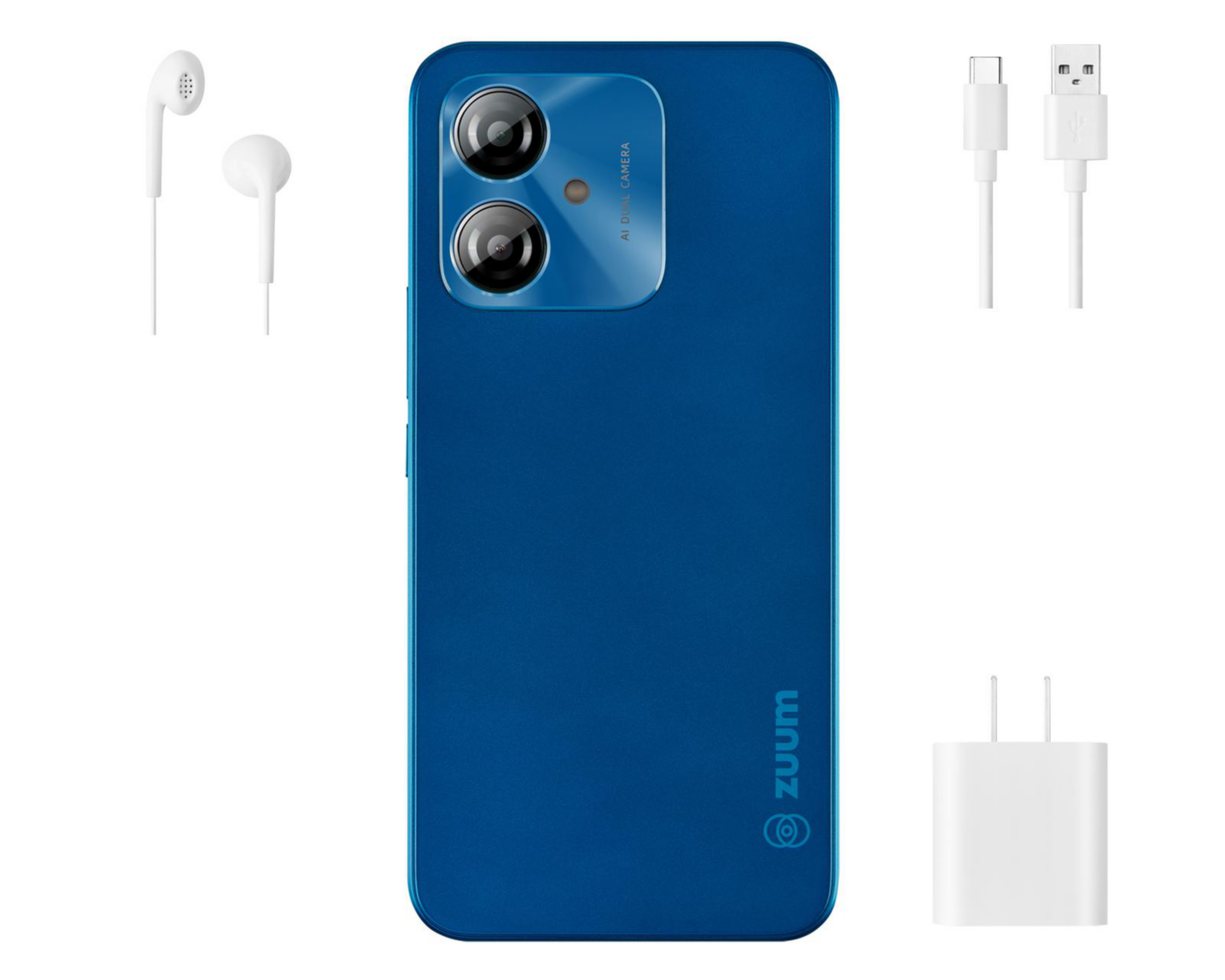 Foto 9 pulgar | Celular Zuum Magno P4 Liberado 64 GB Azul